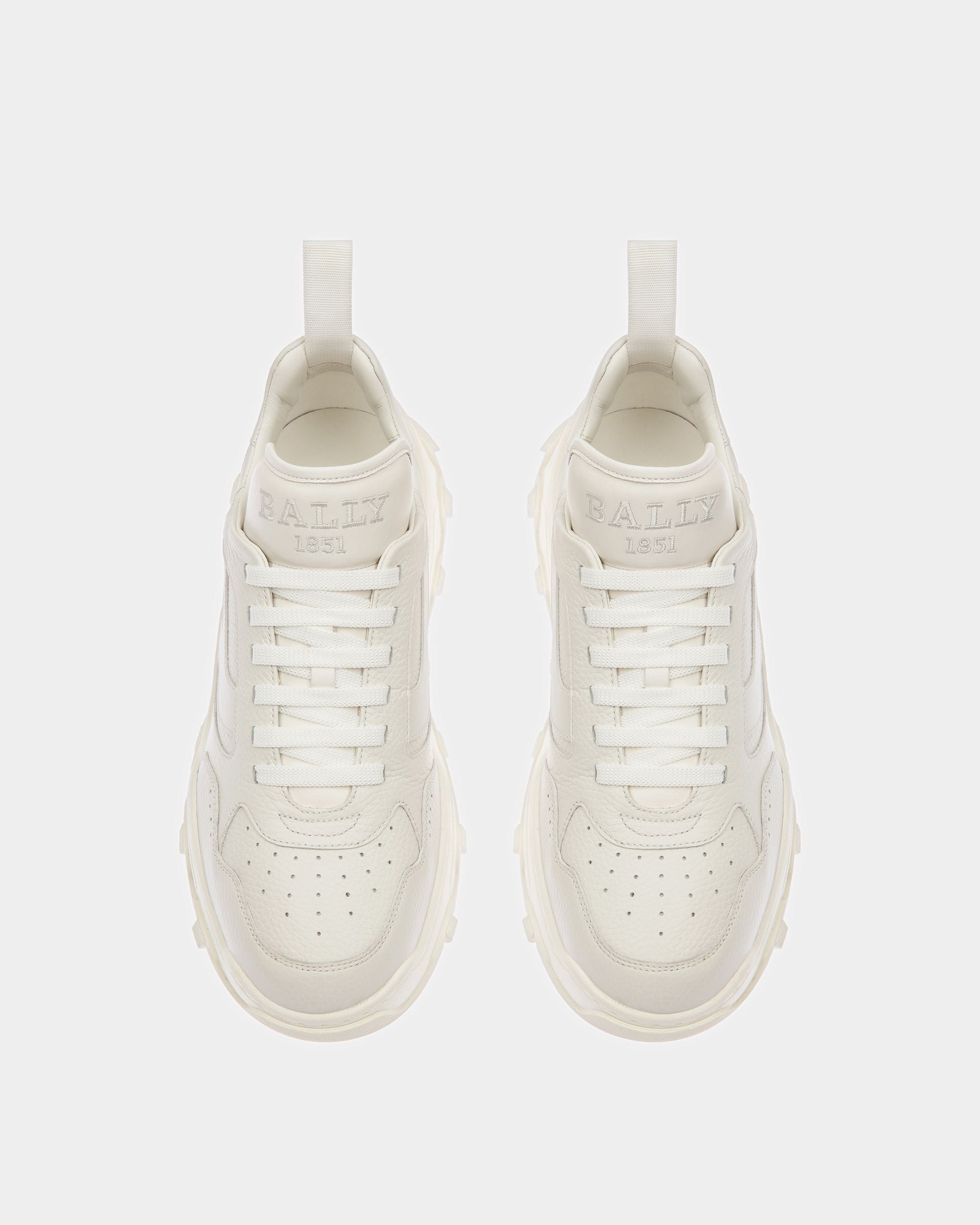 Holden Leather Sneakers In White - Men's - Bally - 02