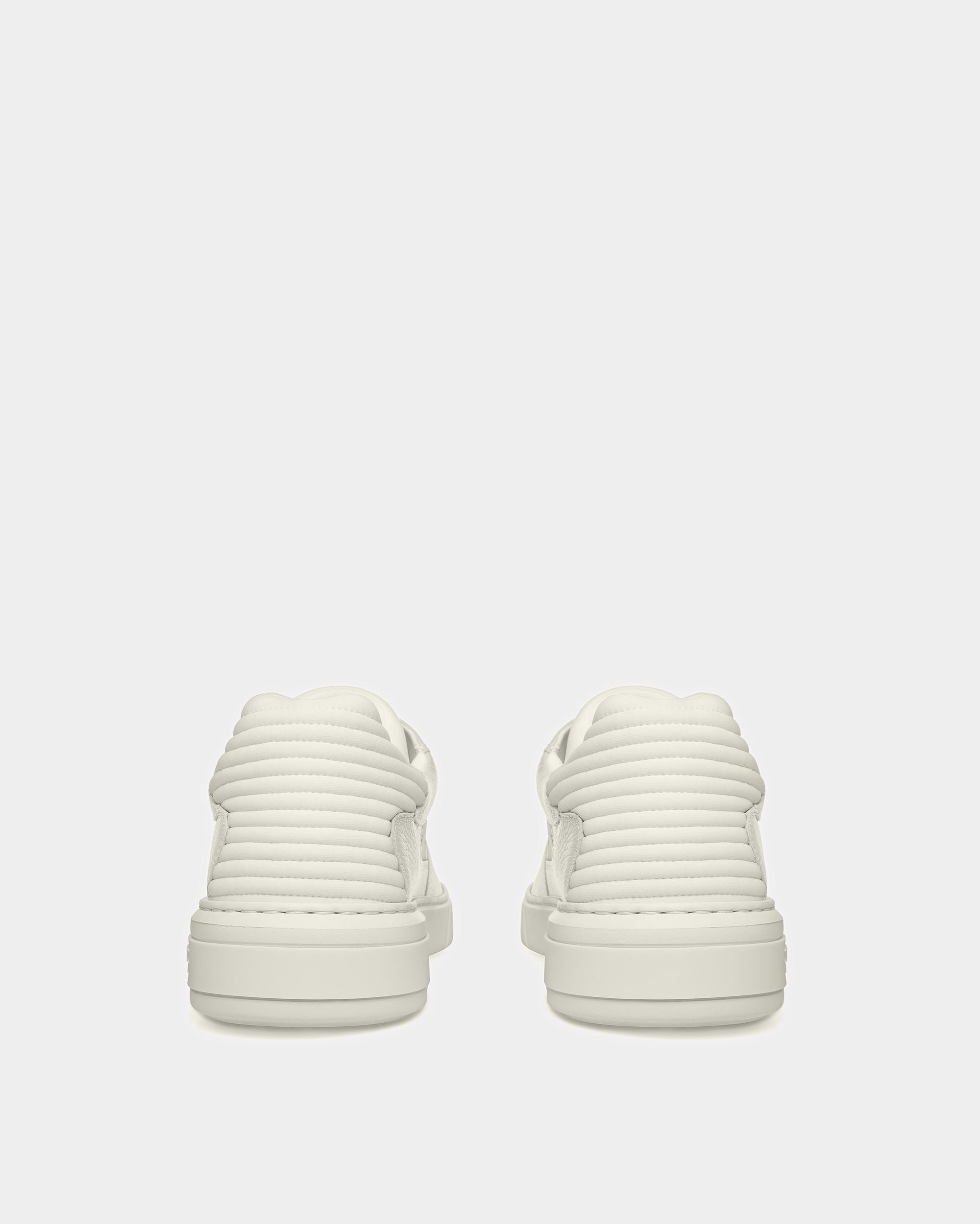 Mark Leather And Fabric Sneakers In White - Men's - Bally - 03
