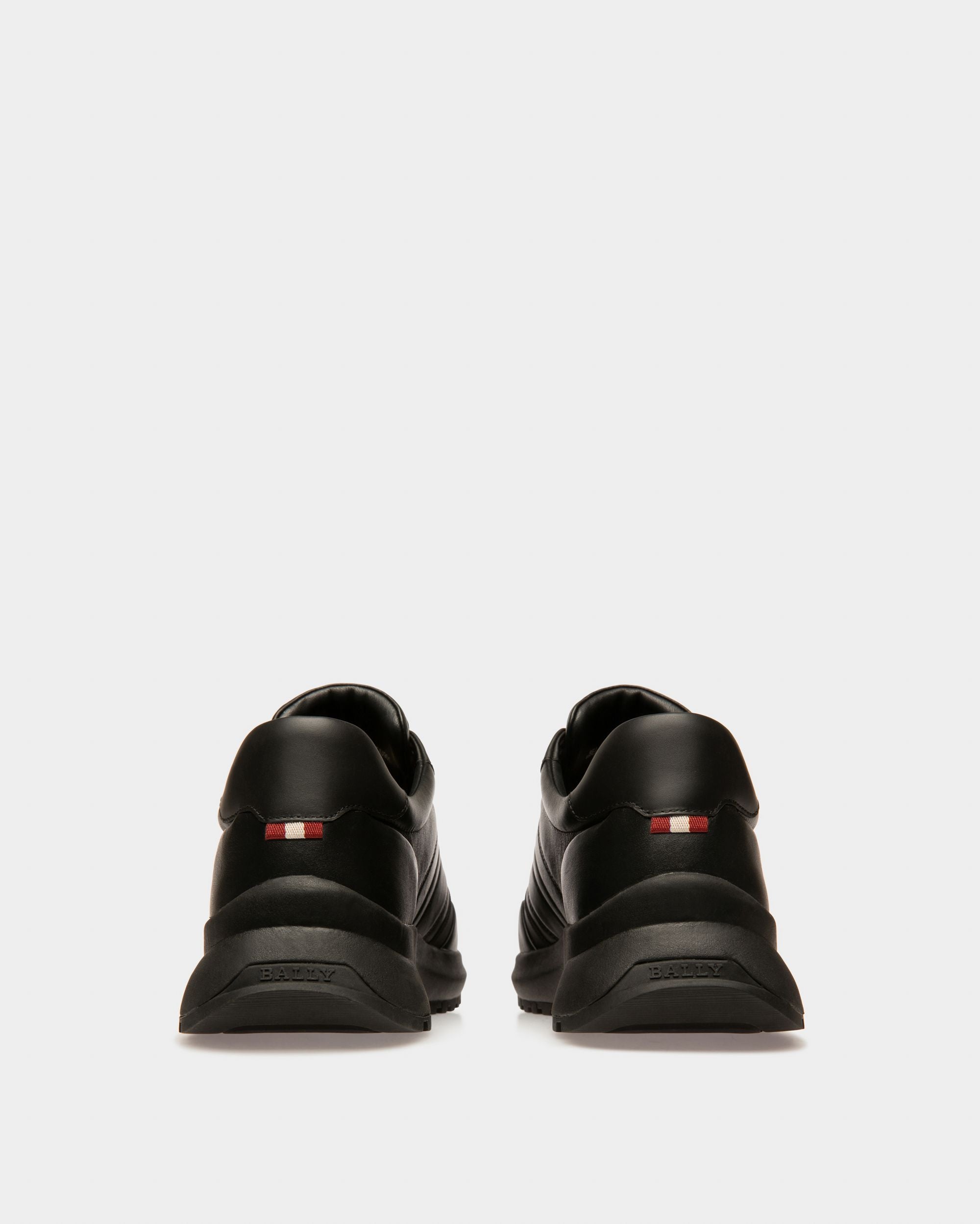 Dessye Leather And Fabric Sneakers In Black - Men's - Bally - 04