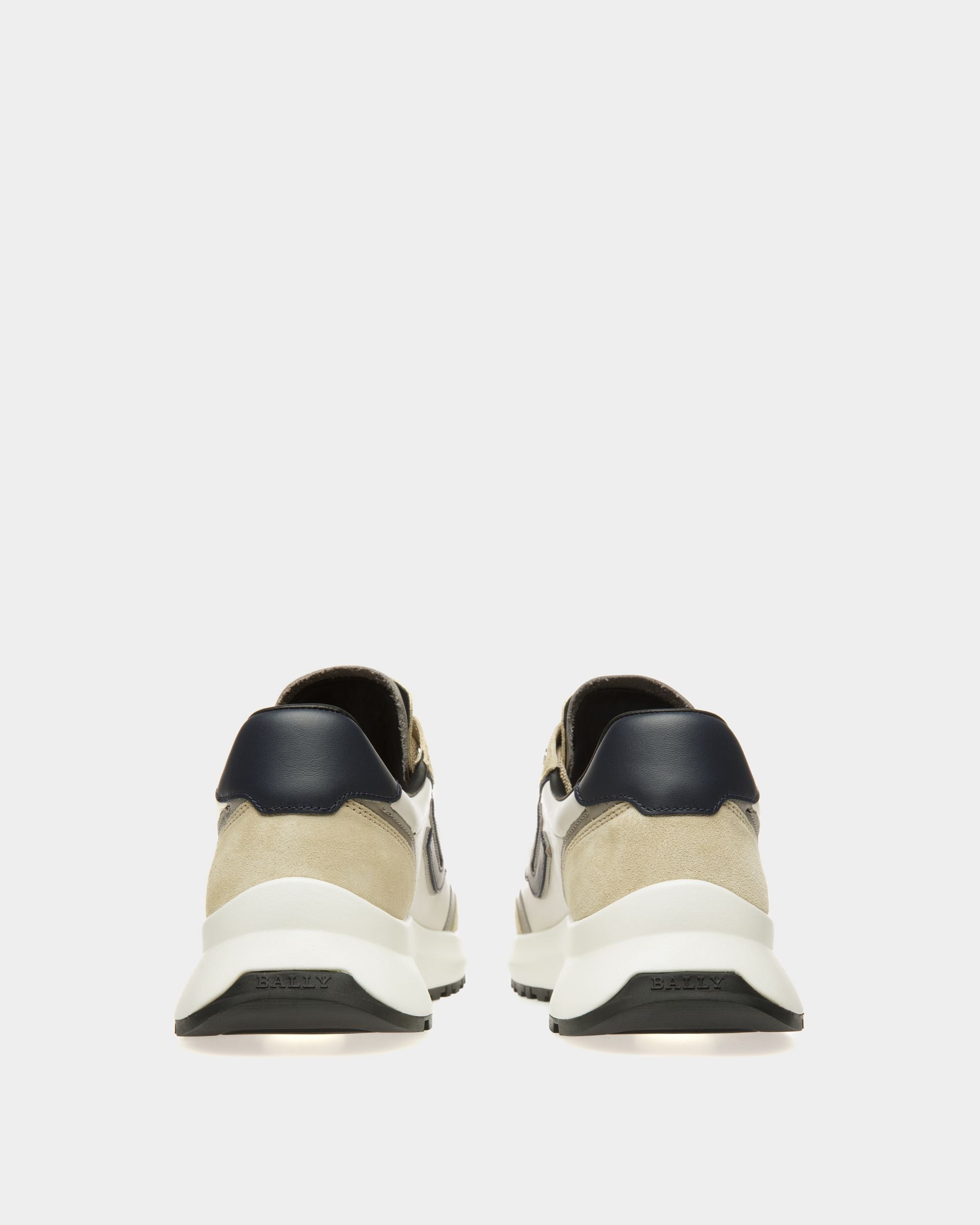 Demmy Leather Sneakers In Beige - Men's - Bally - 04