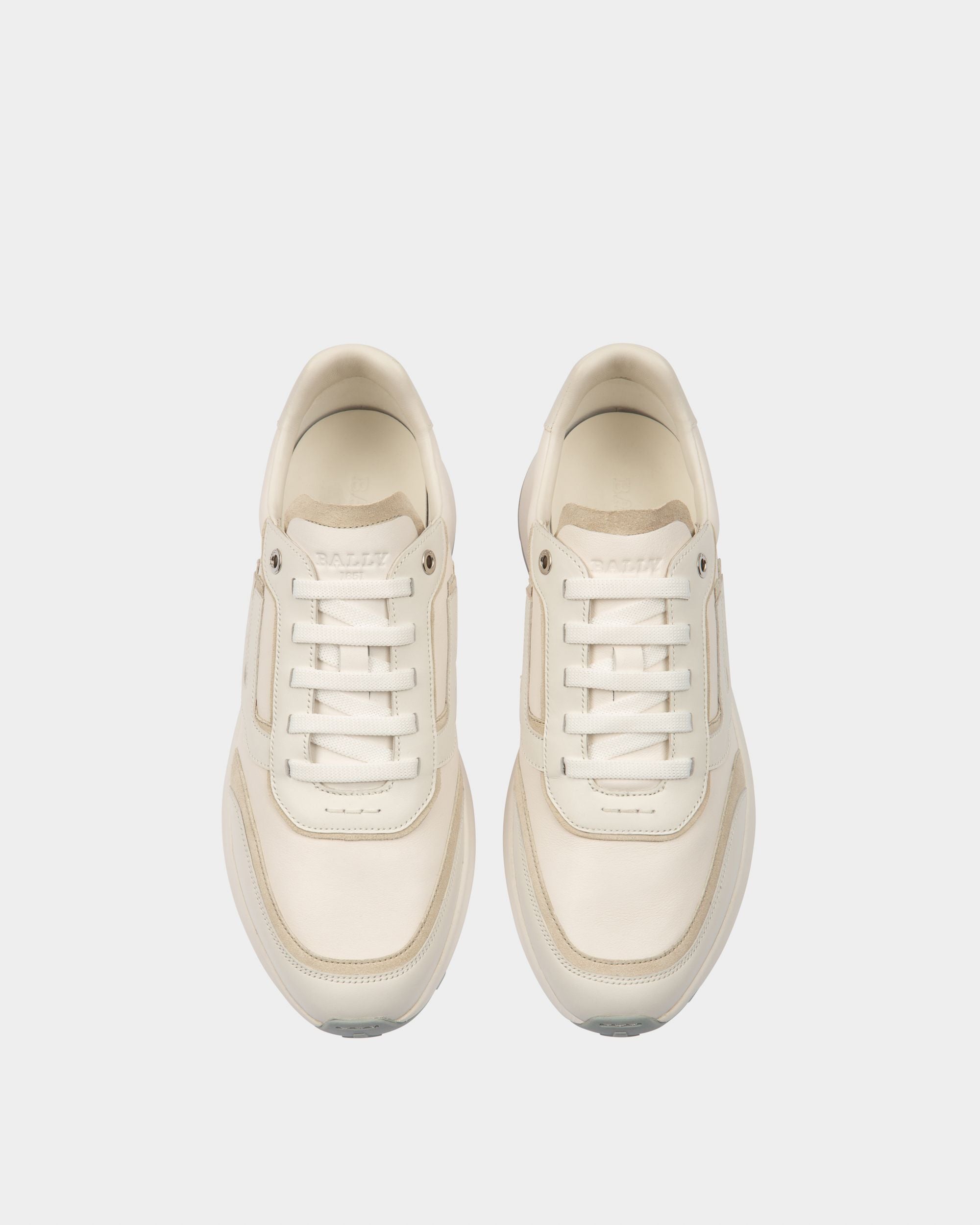 Demmy Leather Sneakers In White - Men's - Bally - 02