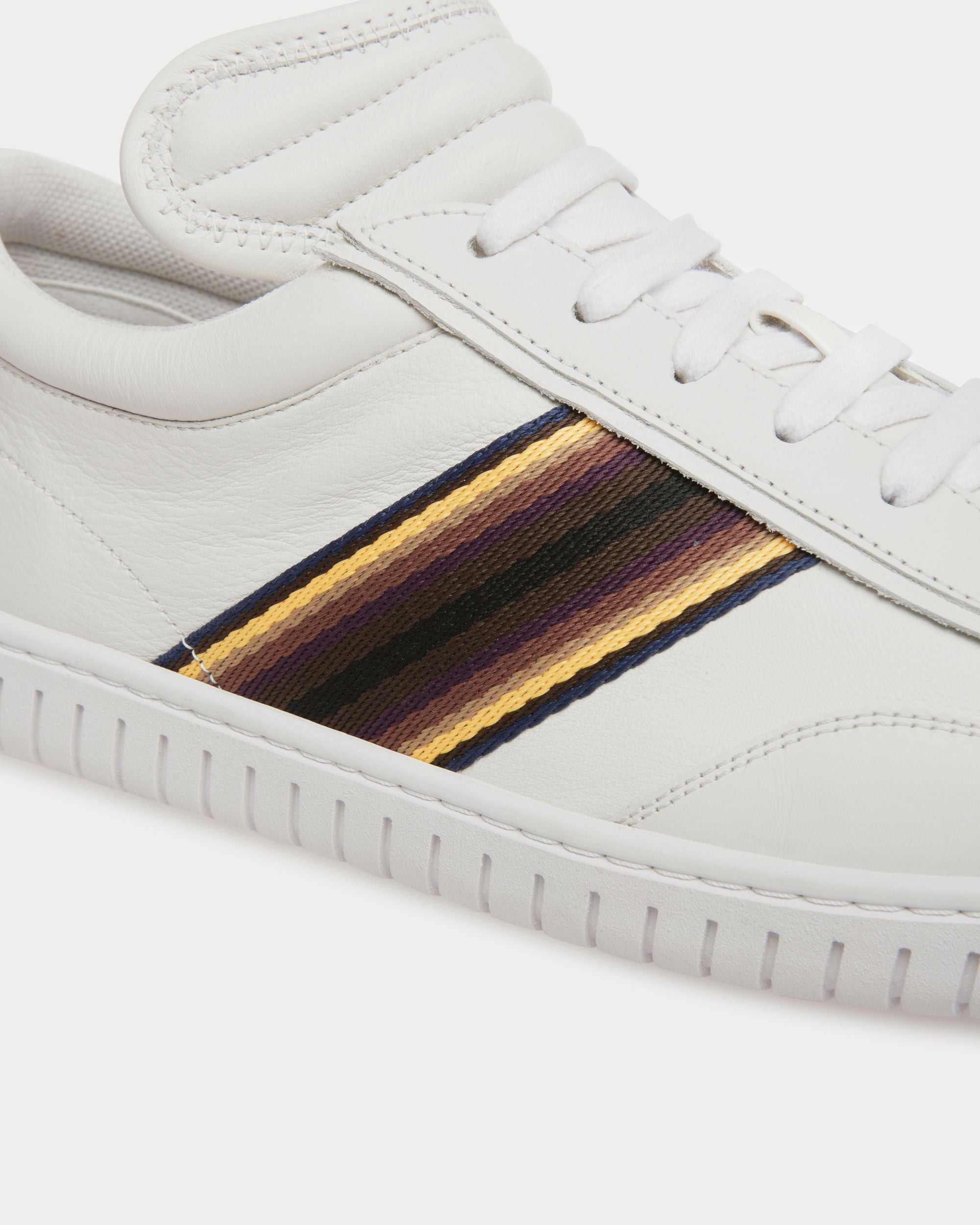 Player Sneakers In White Leather - Men's - Bally - 06