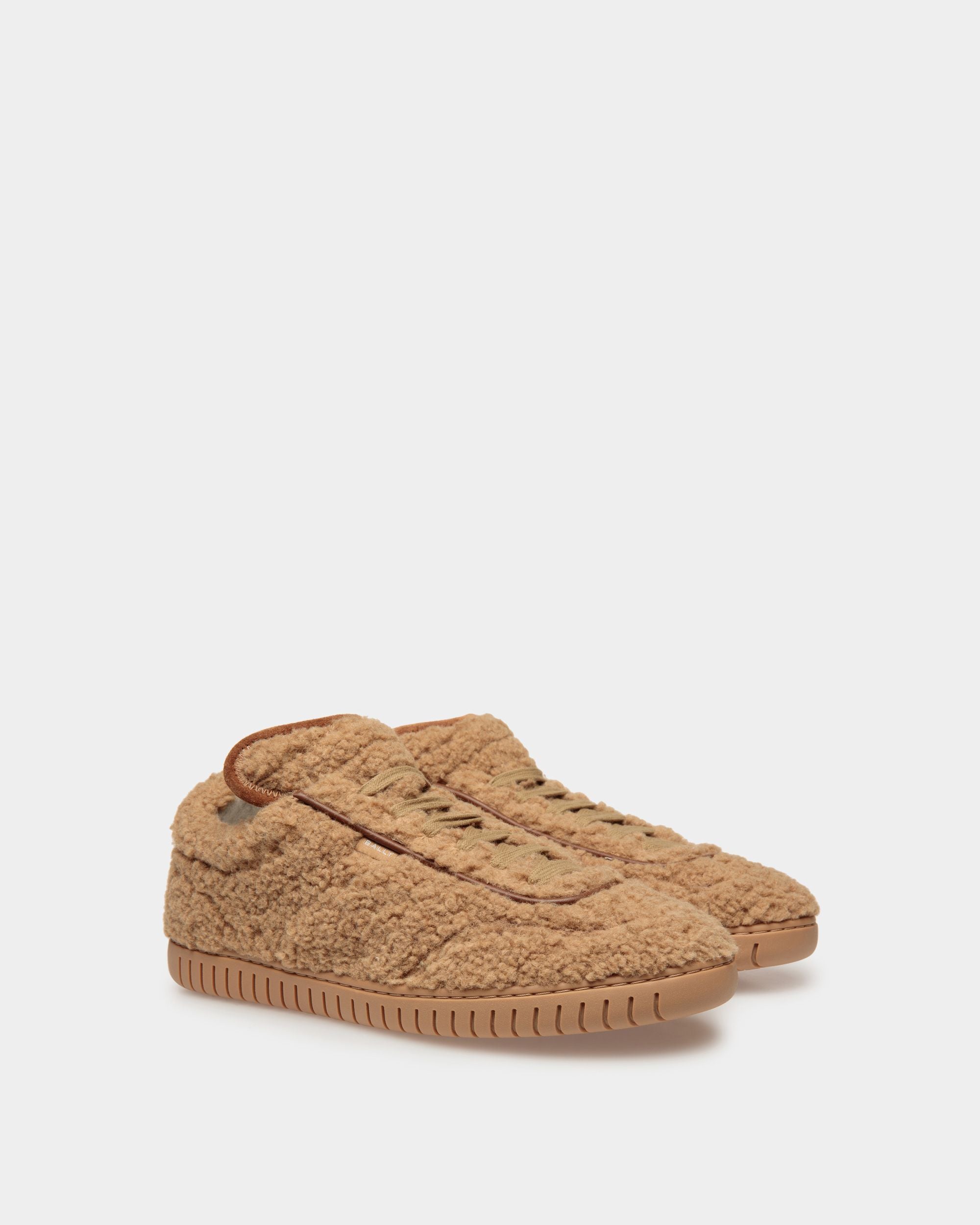 Player Sneakers In Brown Synthetic Fur - Men's - Bally - 02