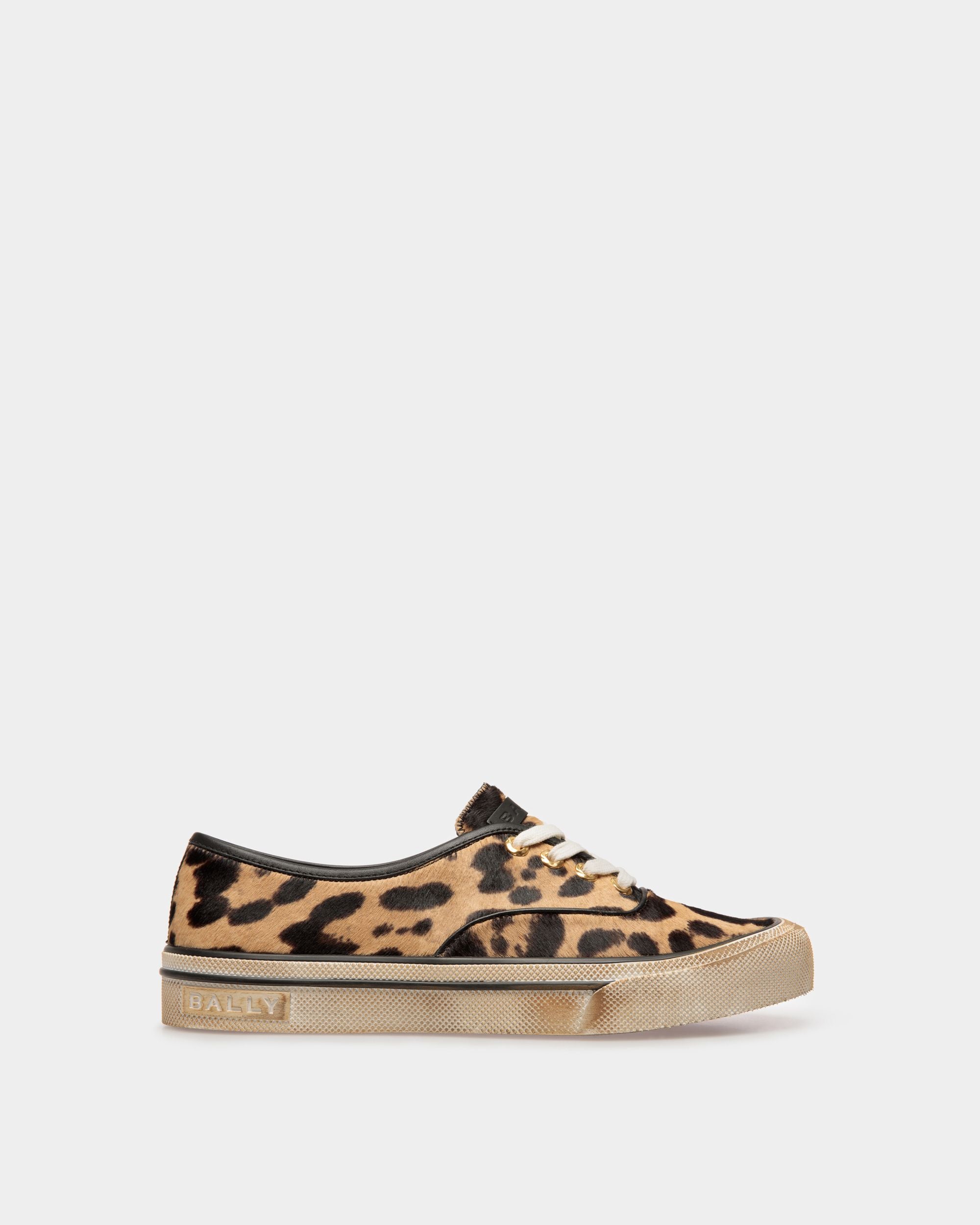 Lyder Sneakers In Brown Haircalf Leather - Men's - Bally - 01