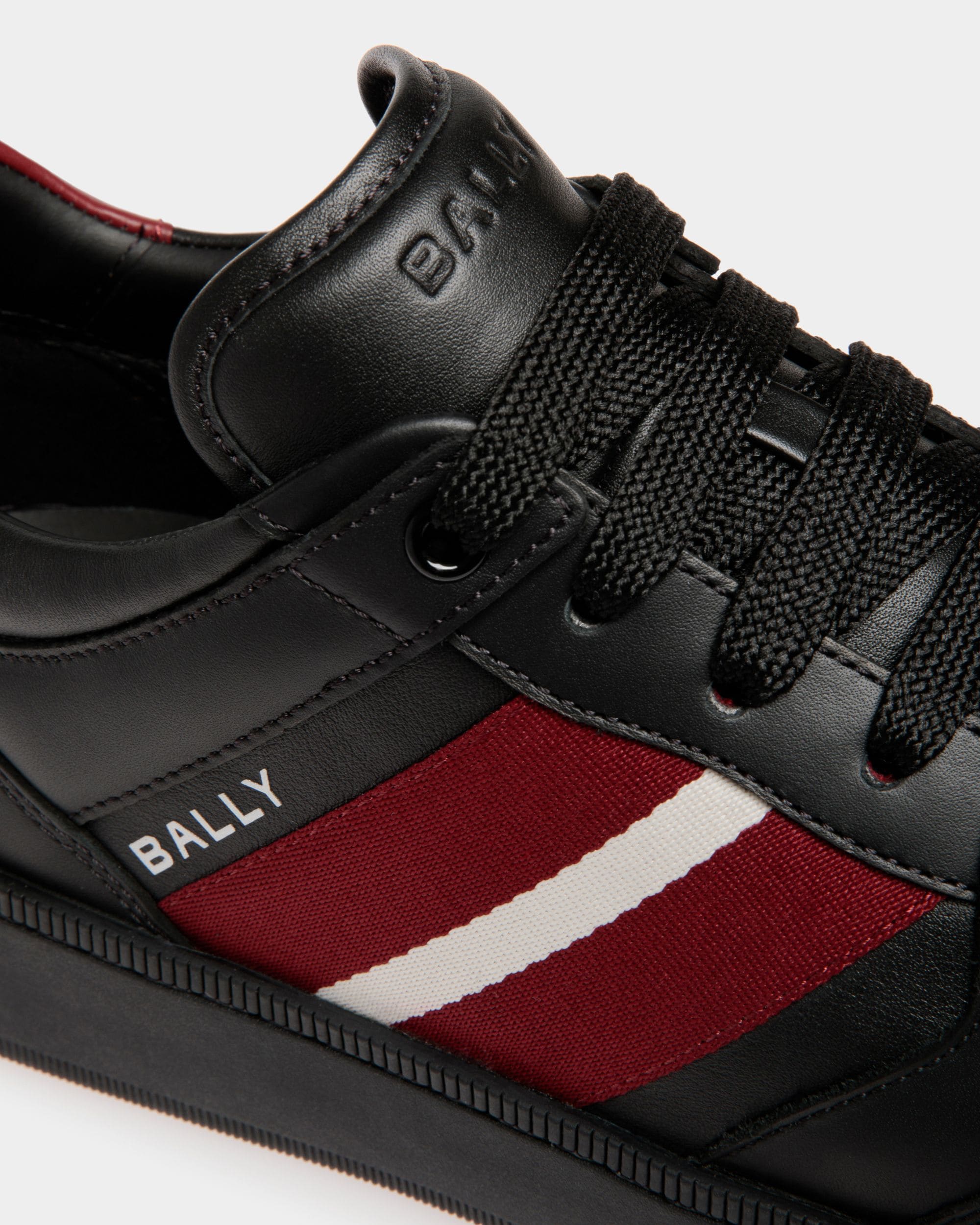 Men s Raise Sneaker In Black Leather Bally