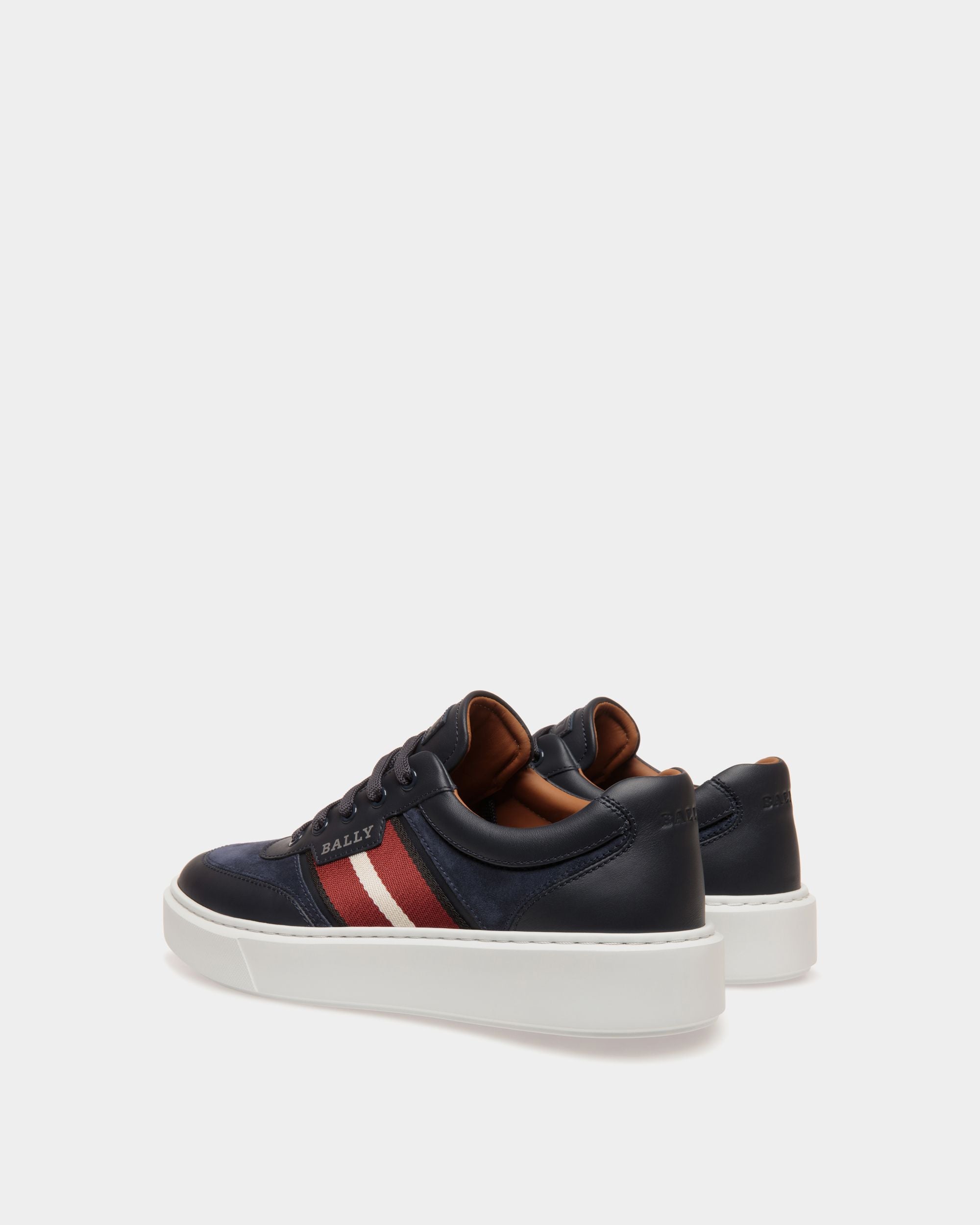 Sneaker In Blue Leather - Men's - Bally - 03