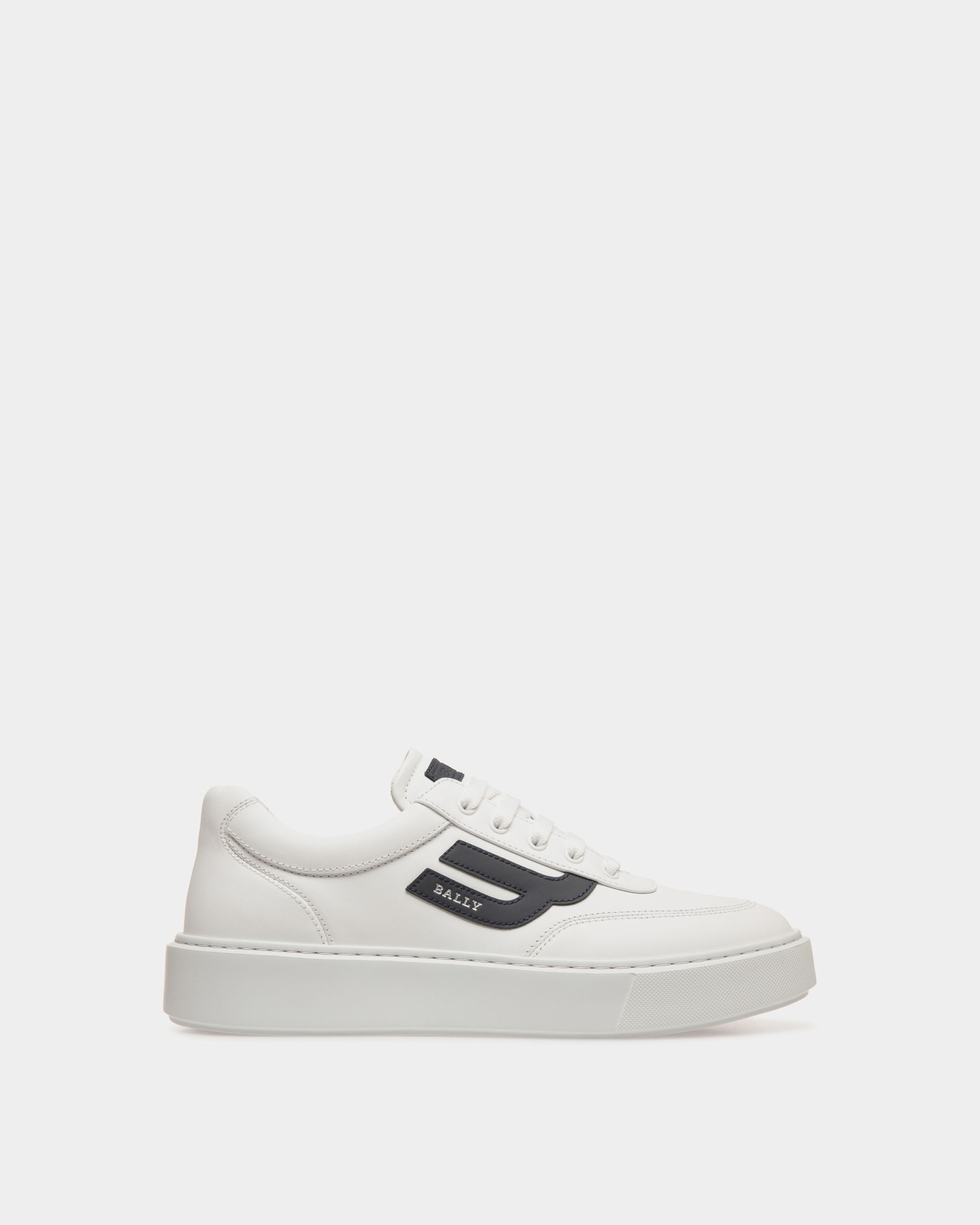 Sneaker In Grey  Leather - Men's - Bally - 01