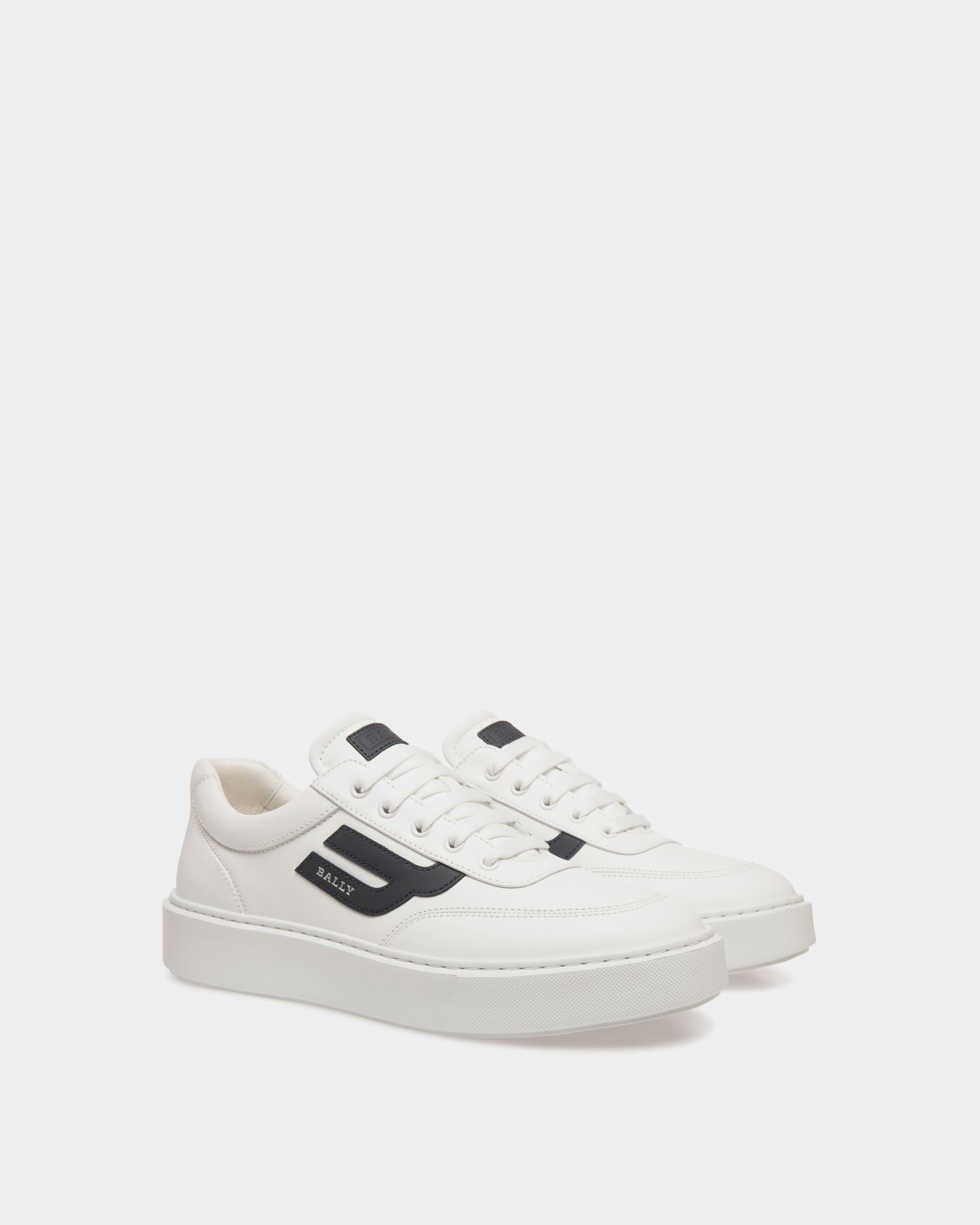 Sneaker In Grey  Leather - Men's - Bally - 02