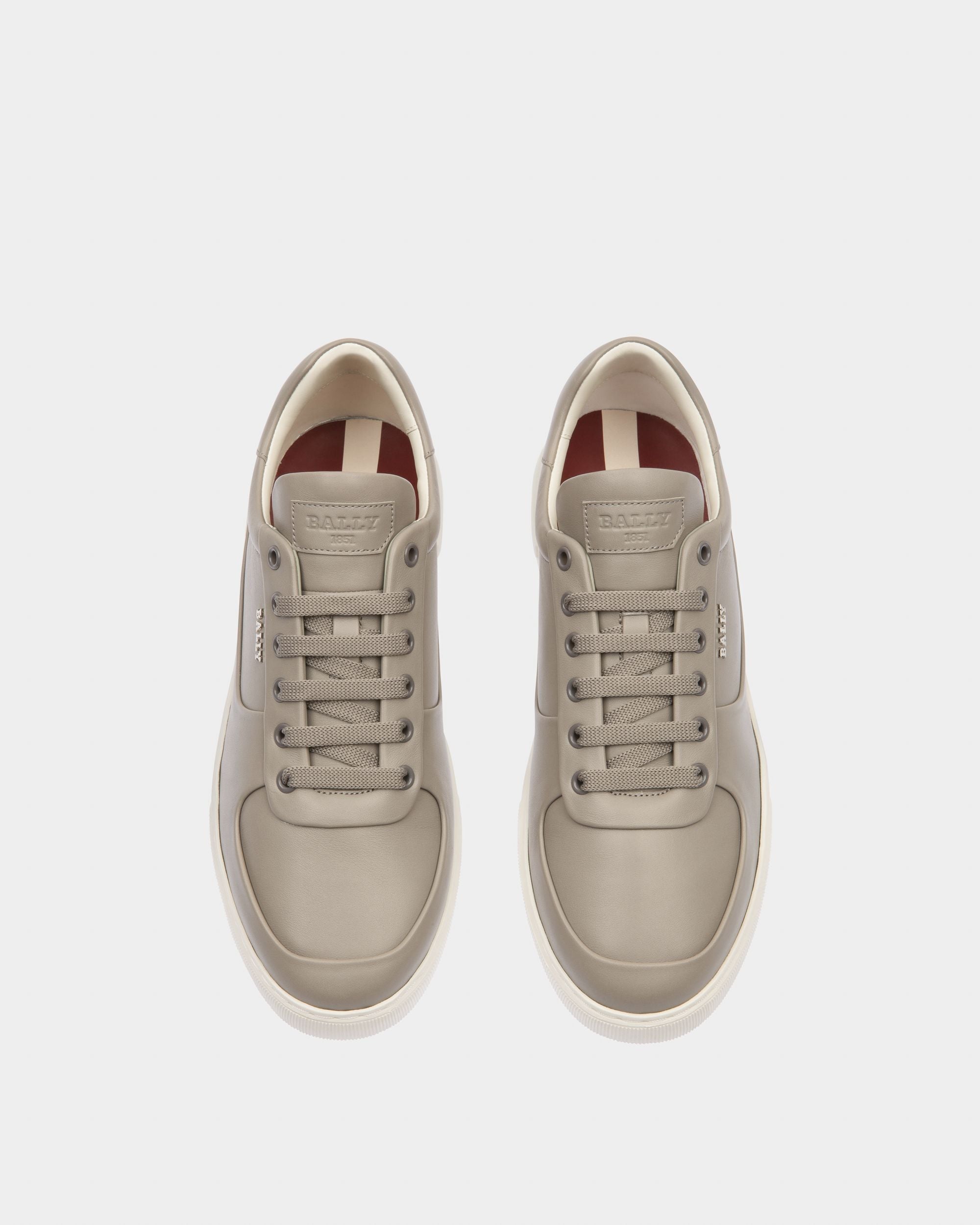 Manny Leather Sneakers In Grey - Men's - Bally - 02