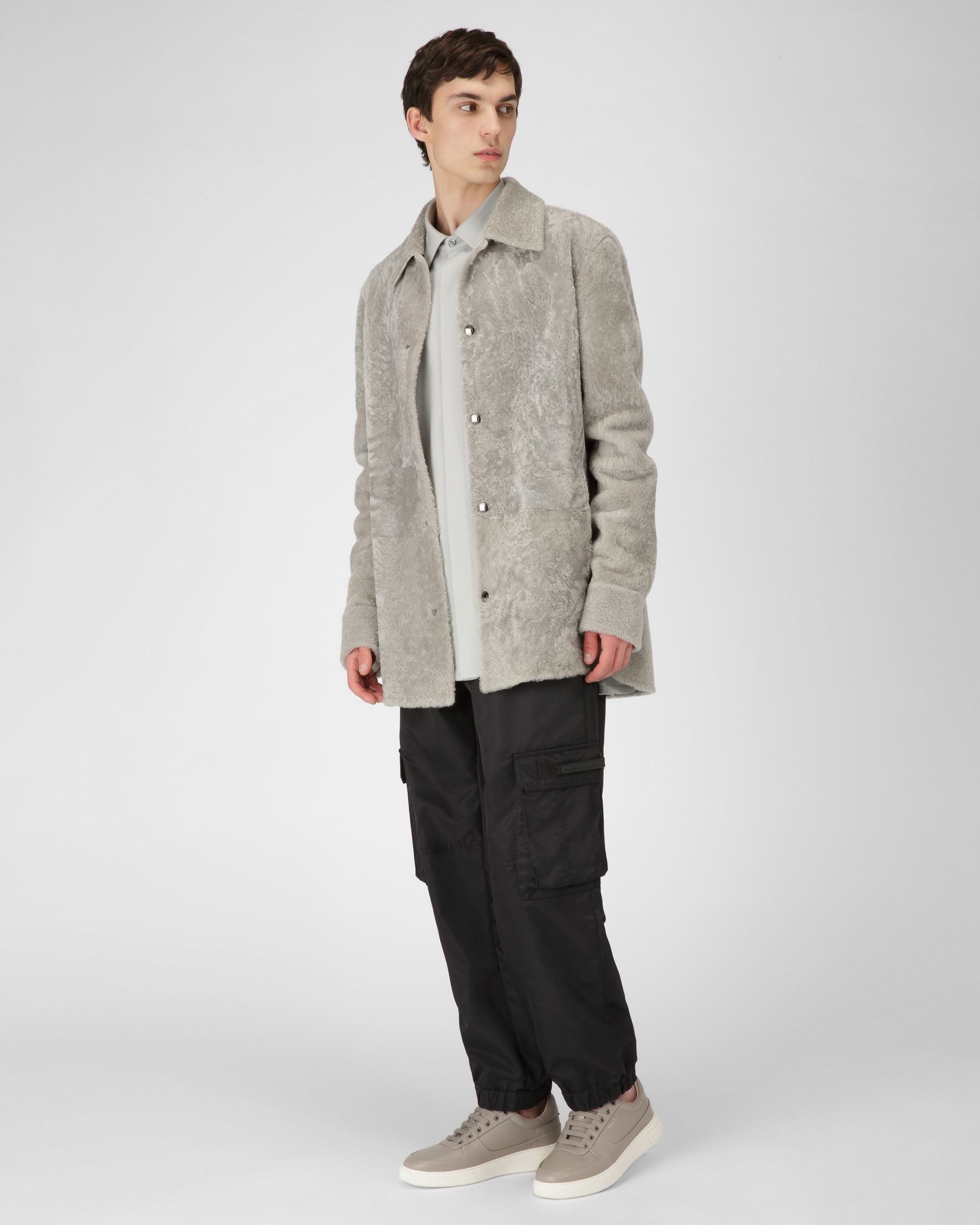 Manny Leather Sneakers In Grey - Men's - Bally - 03