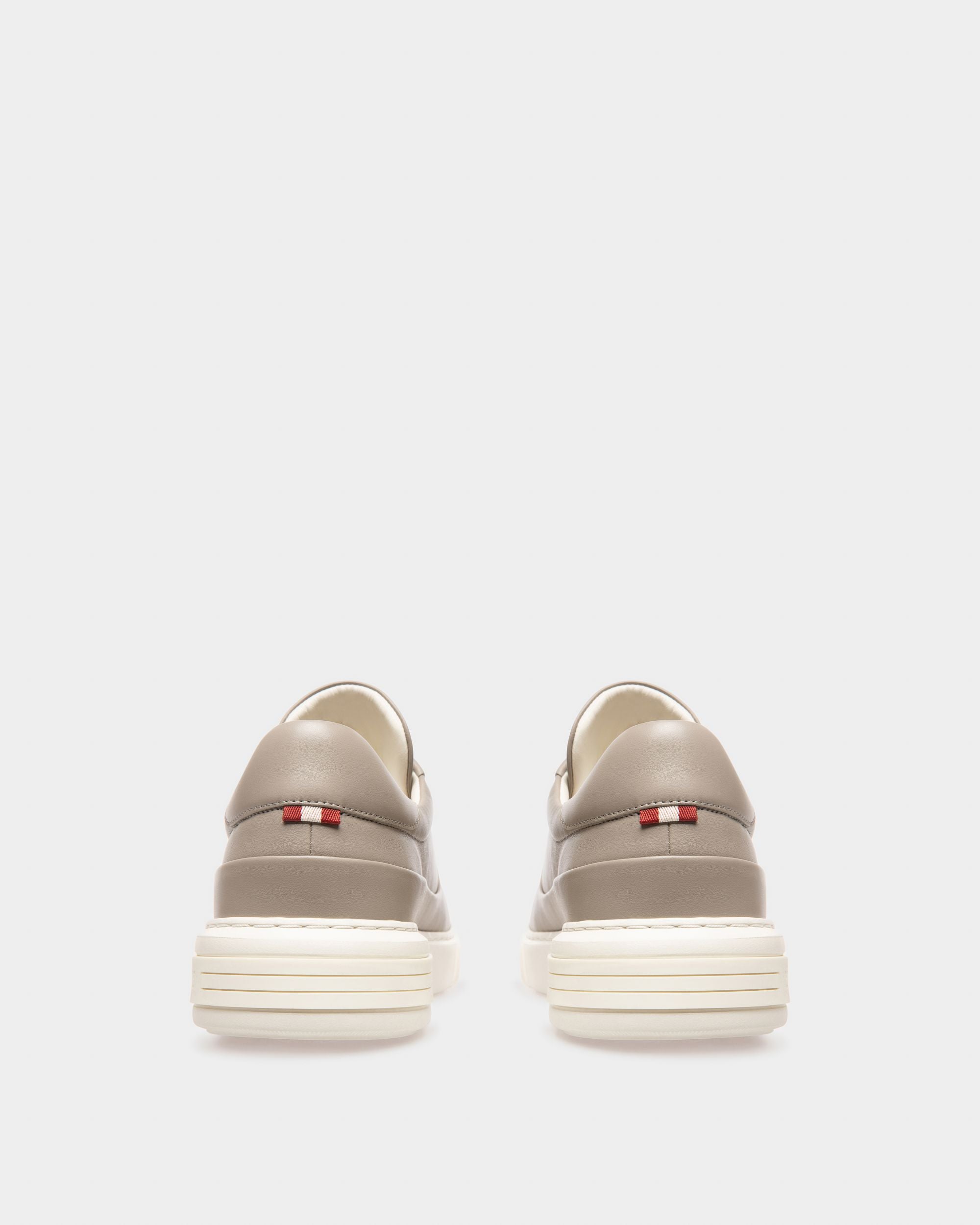 Manny Leather Sneakers In Grey - Men's - Bally - 04