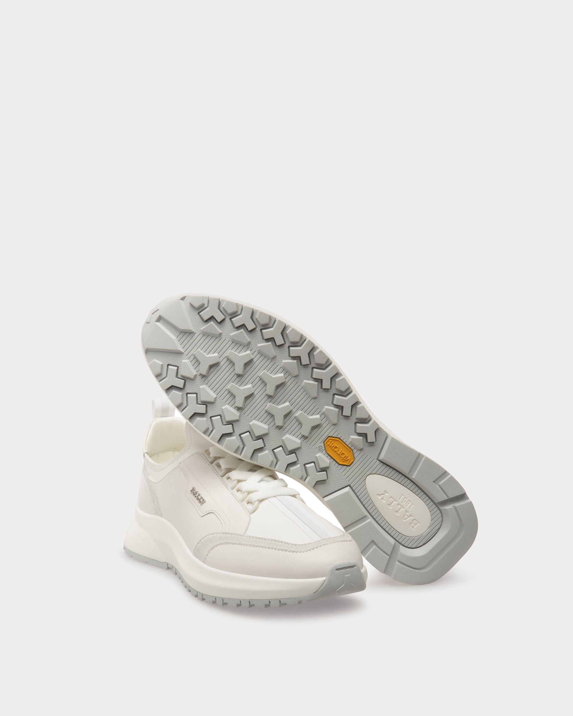 Deven Leather Sneakers In White - Men's - Bally - 05