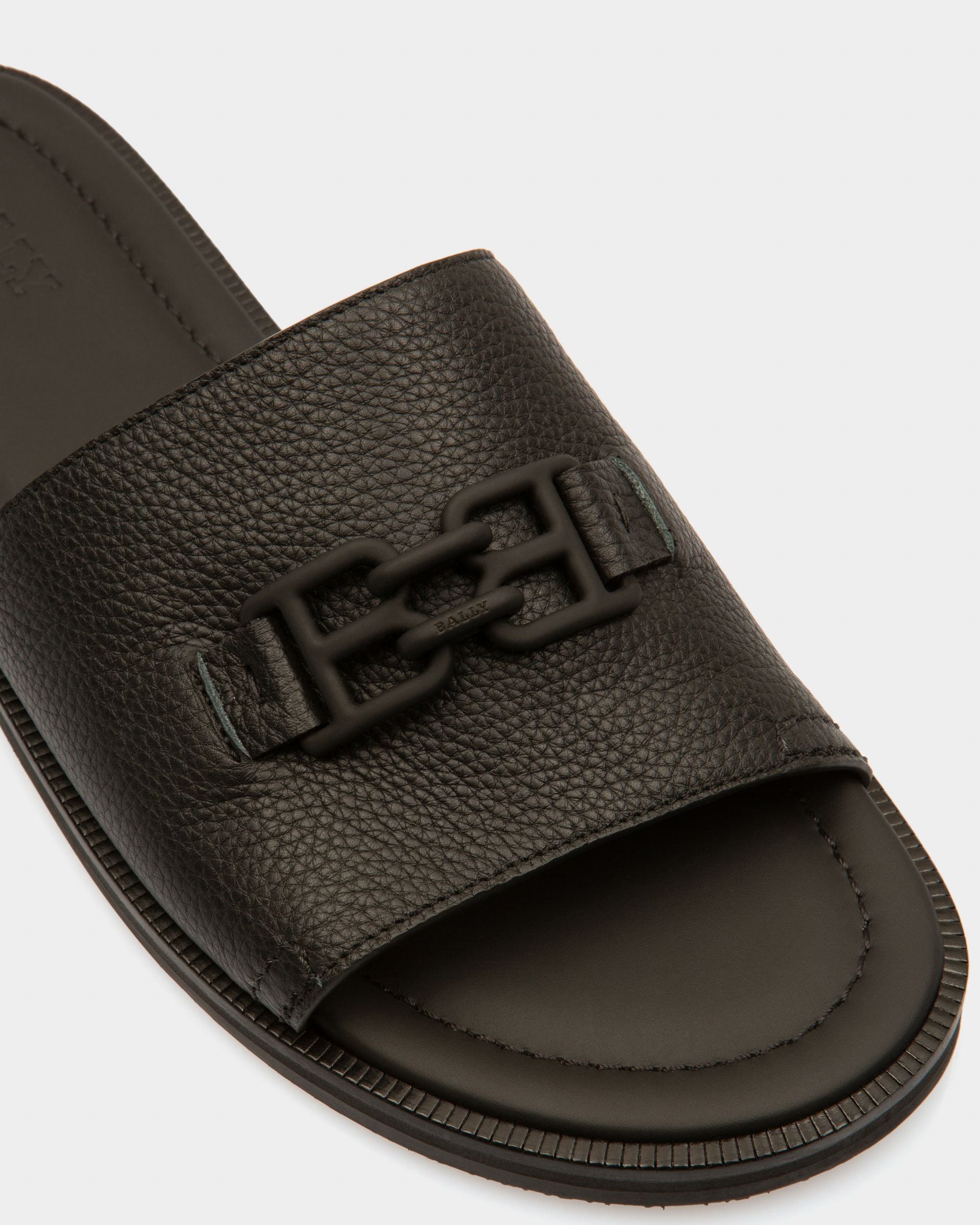 Jareth Leather Sandals In Black - Men's - Bally - 05
