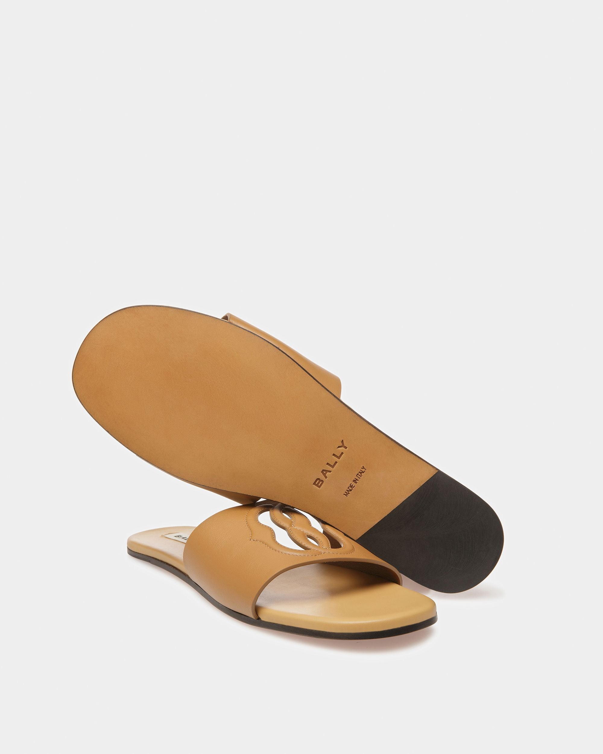 San Fernando Sandals In Brown Leather - Men's - Bally - 04