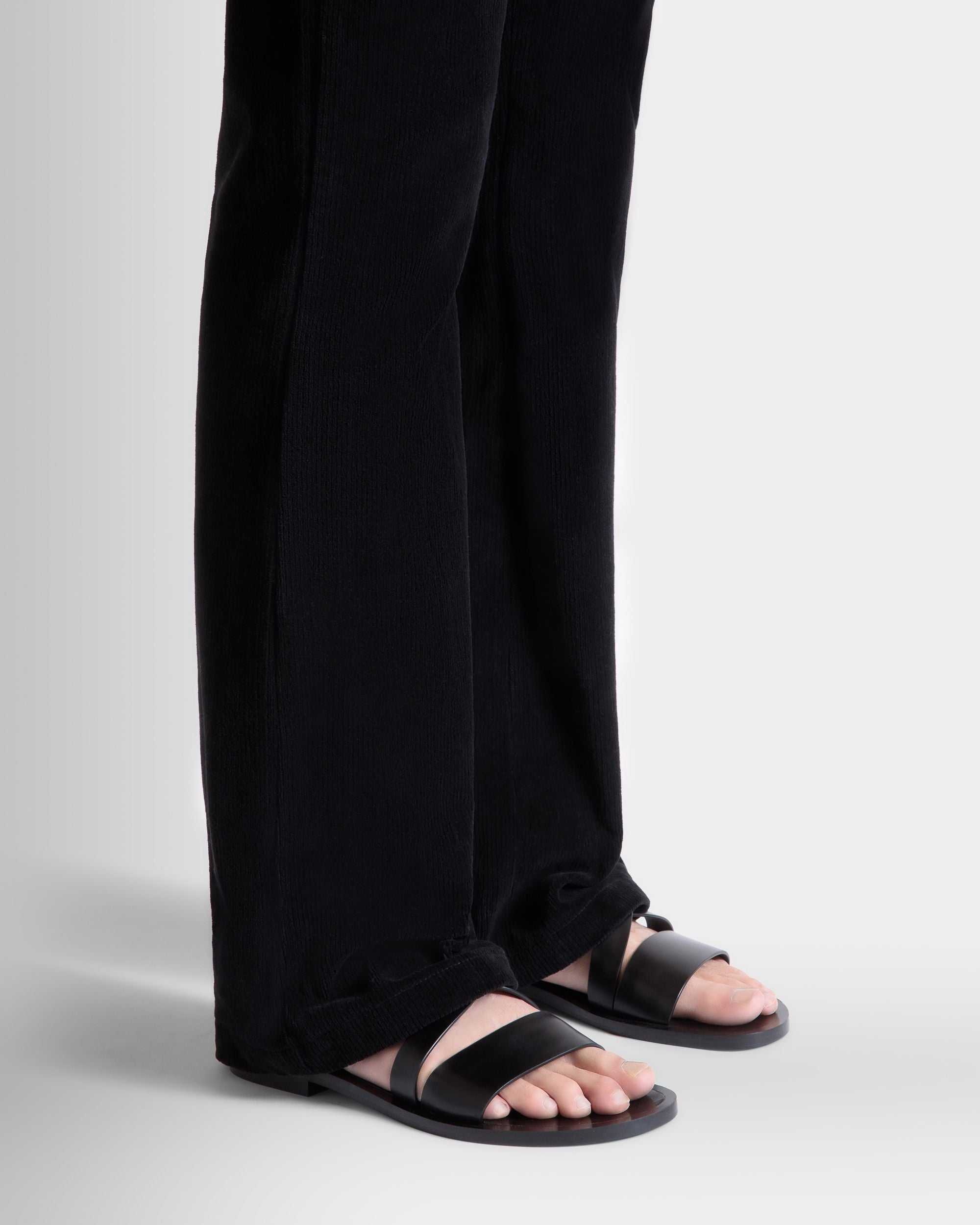 Salis Sandal In Black Leather - Men's - Bally - 02