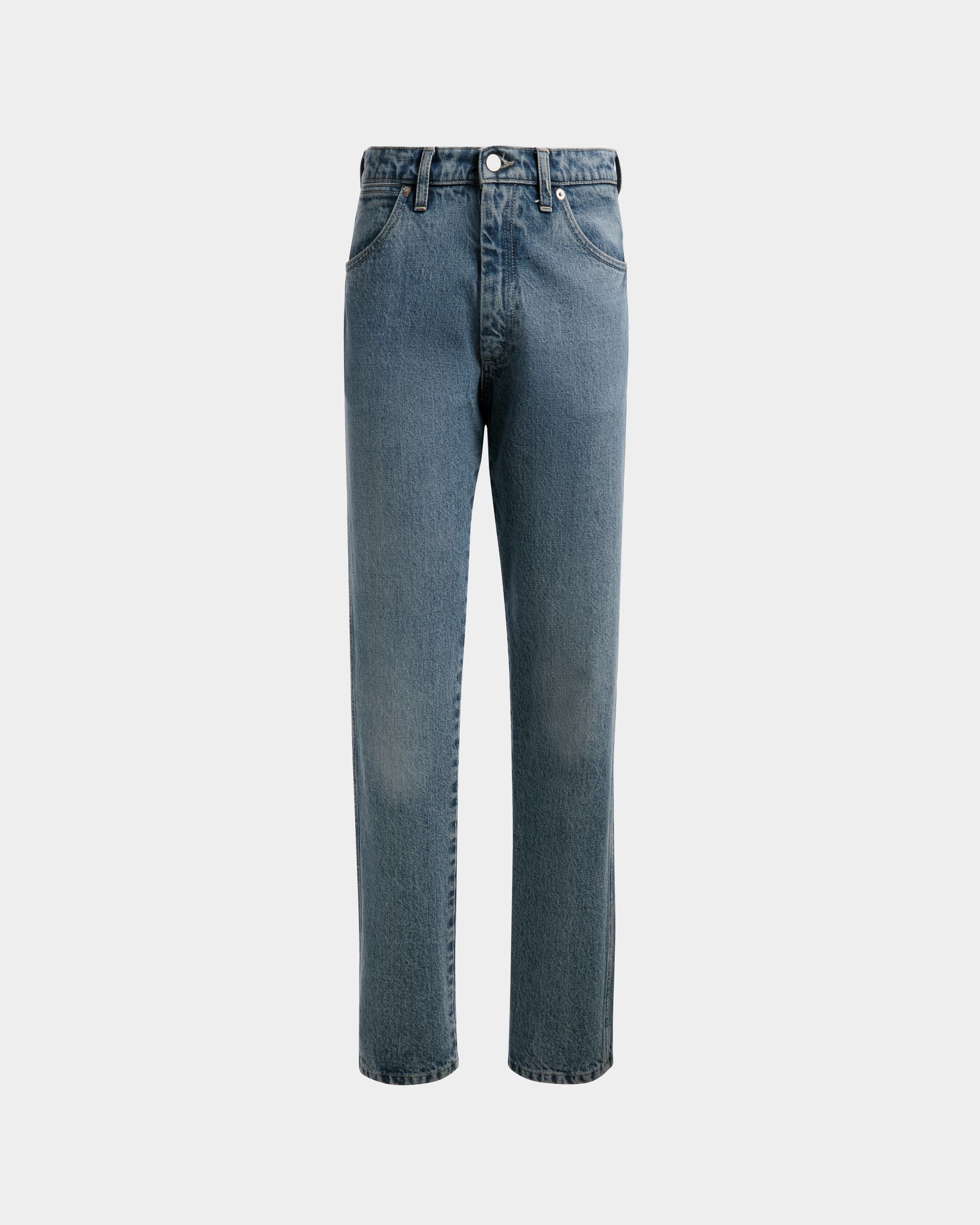 Straight Jeans In Light Blue Denim - Men's - Bally - 01