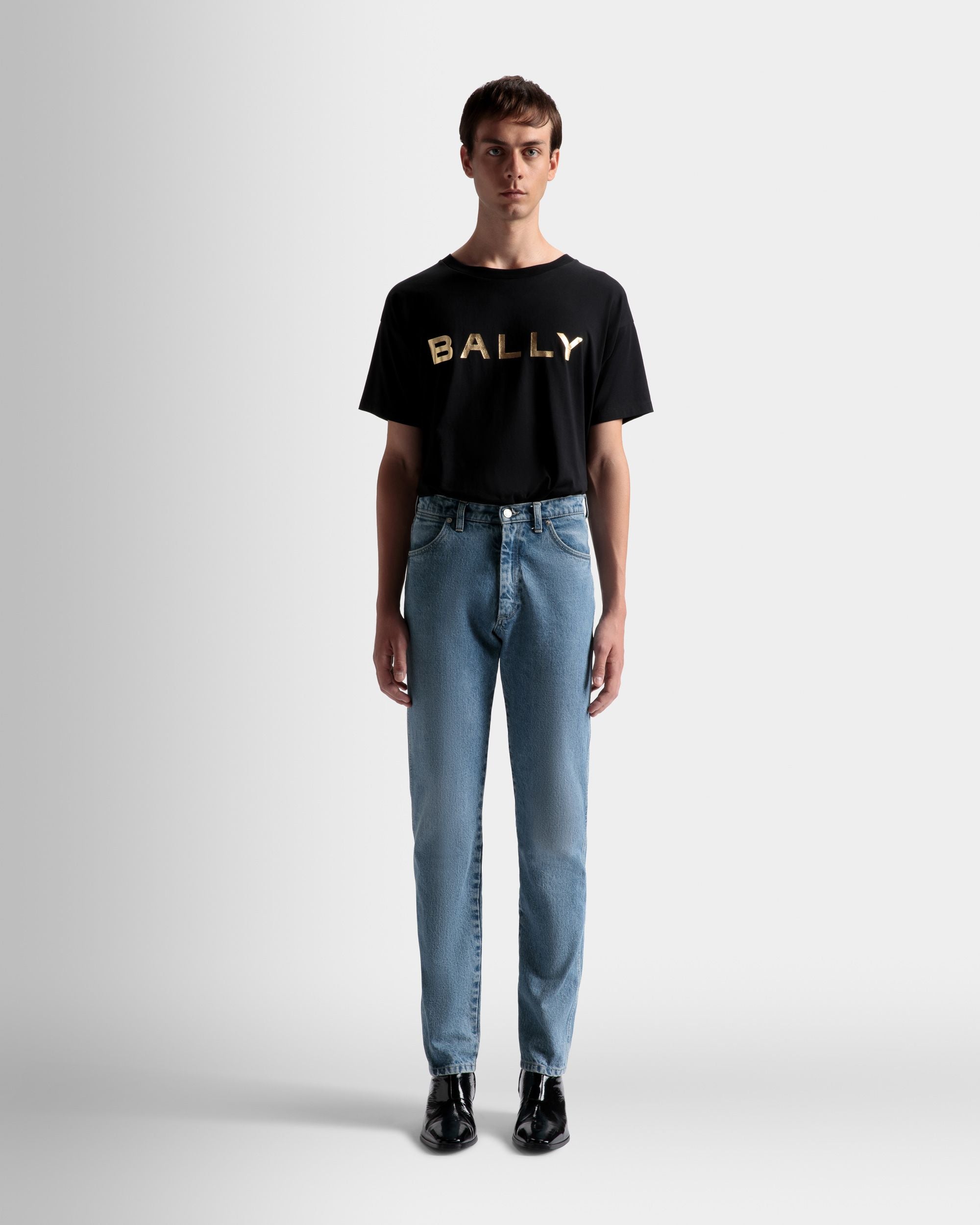 Straight Jeans In Light Blue Denim - Men's - Bally - 02