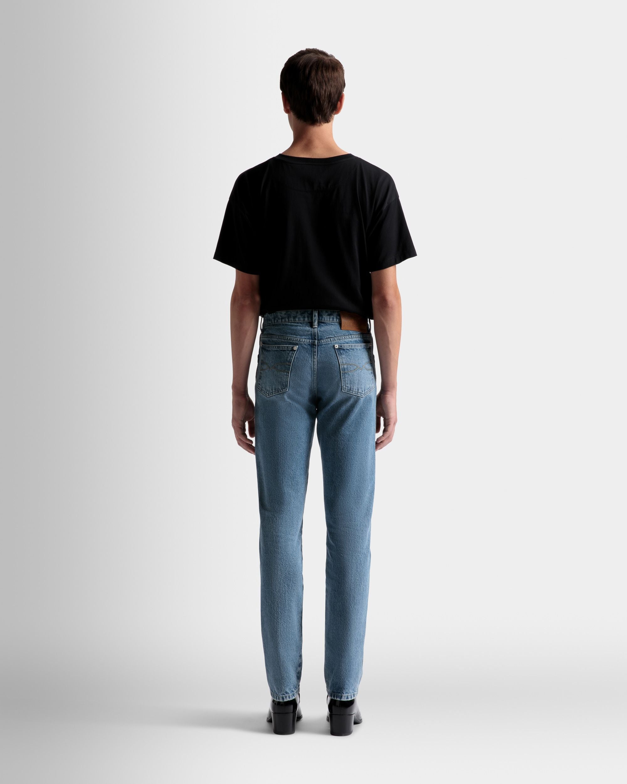 Straight Jeans In Light Blue Denim - Men's - Bally - 06