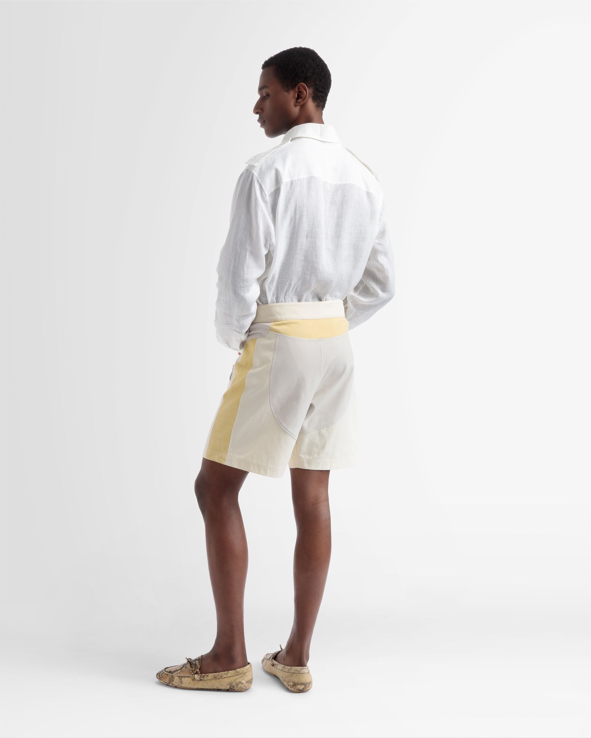 Canvas Bermuda Shorts In Multicolour - Men's - Bally - 05