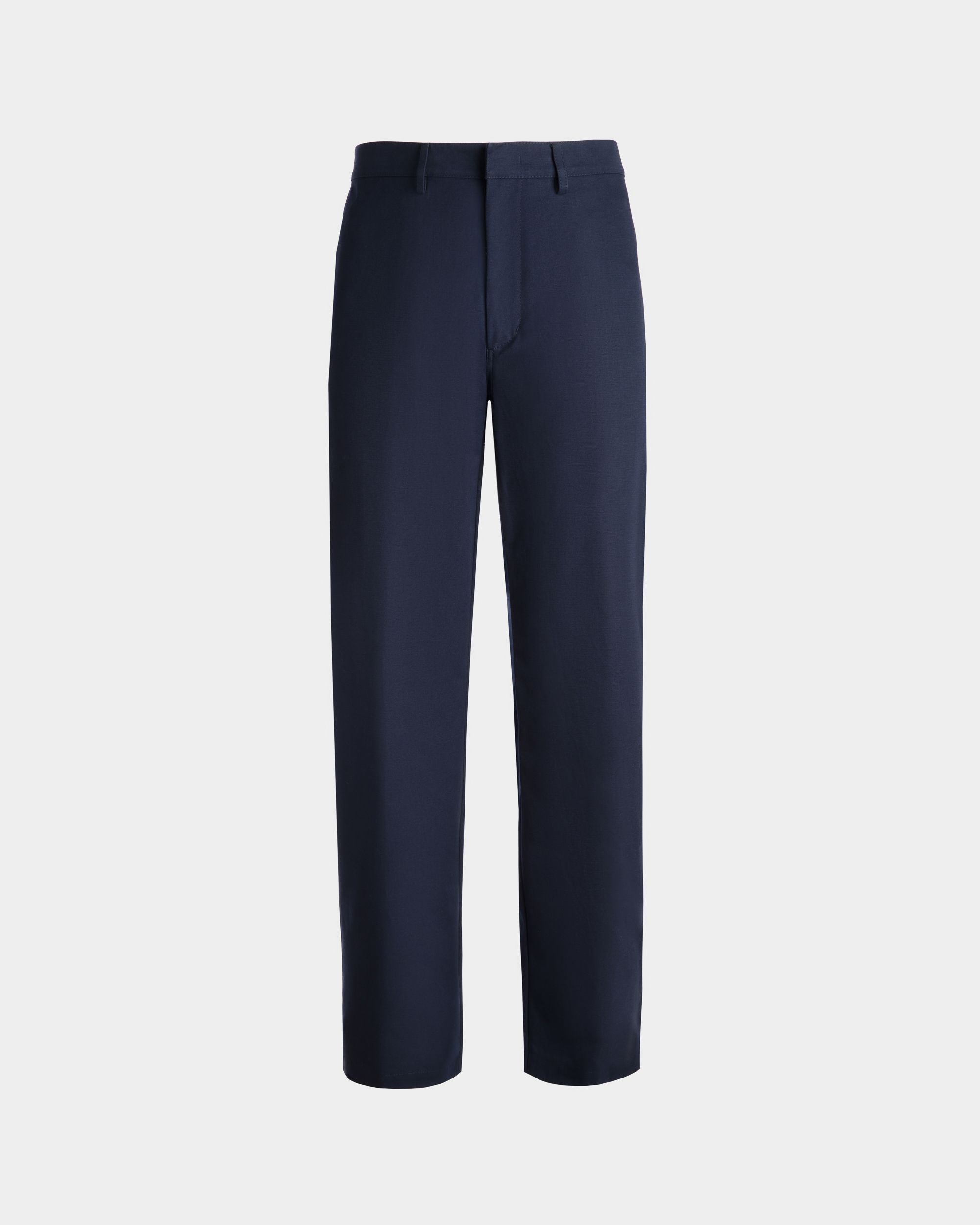 Pants in Dark Blue Cotton - Men's - Bally - 01