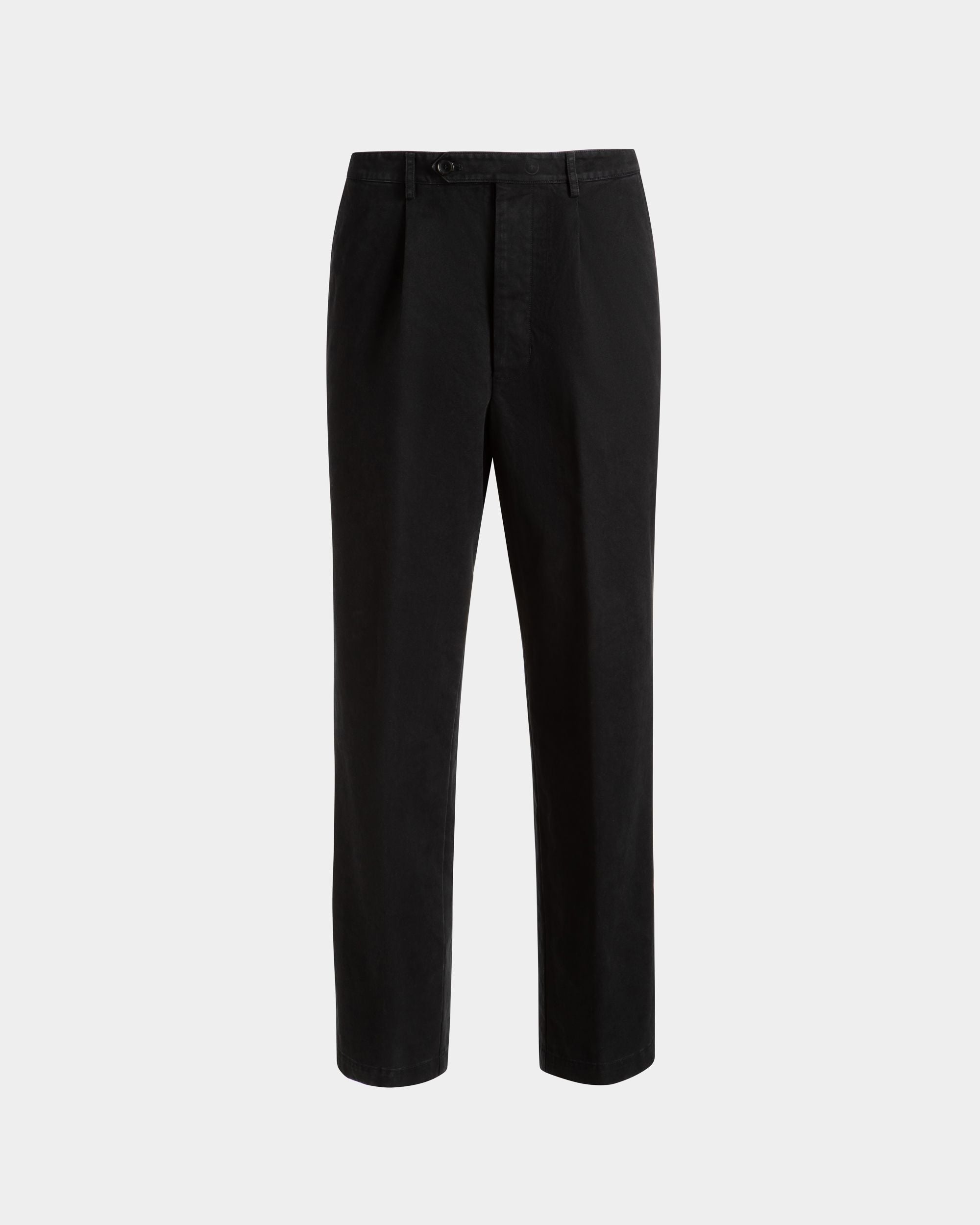 Pants in Black Cotton - Men's - Bally - 01