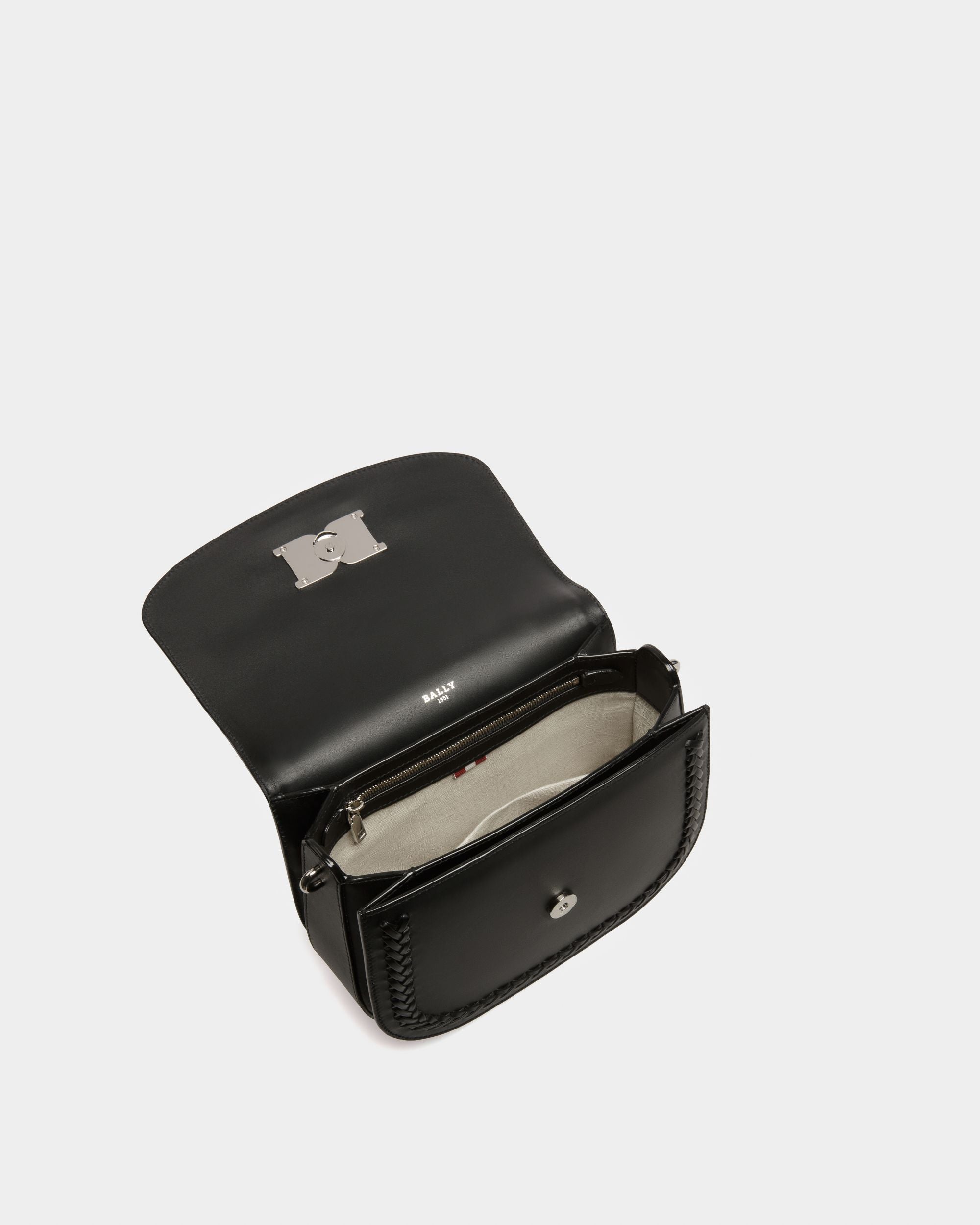 Beckie Leather Cross-Body Bag In Black - Women's - Bally - 04
