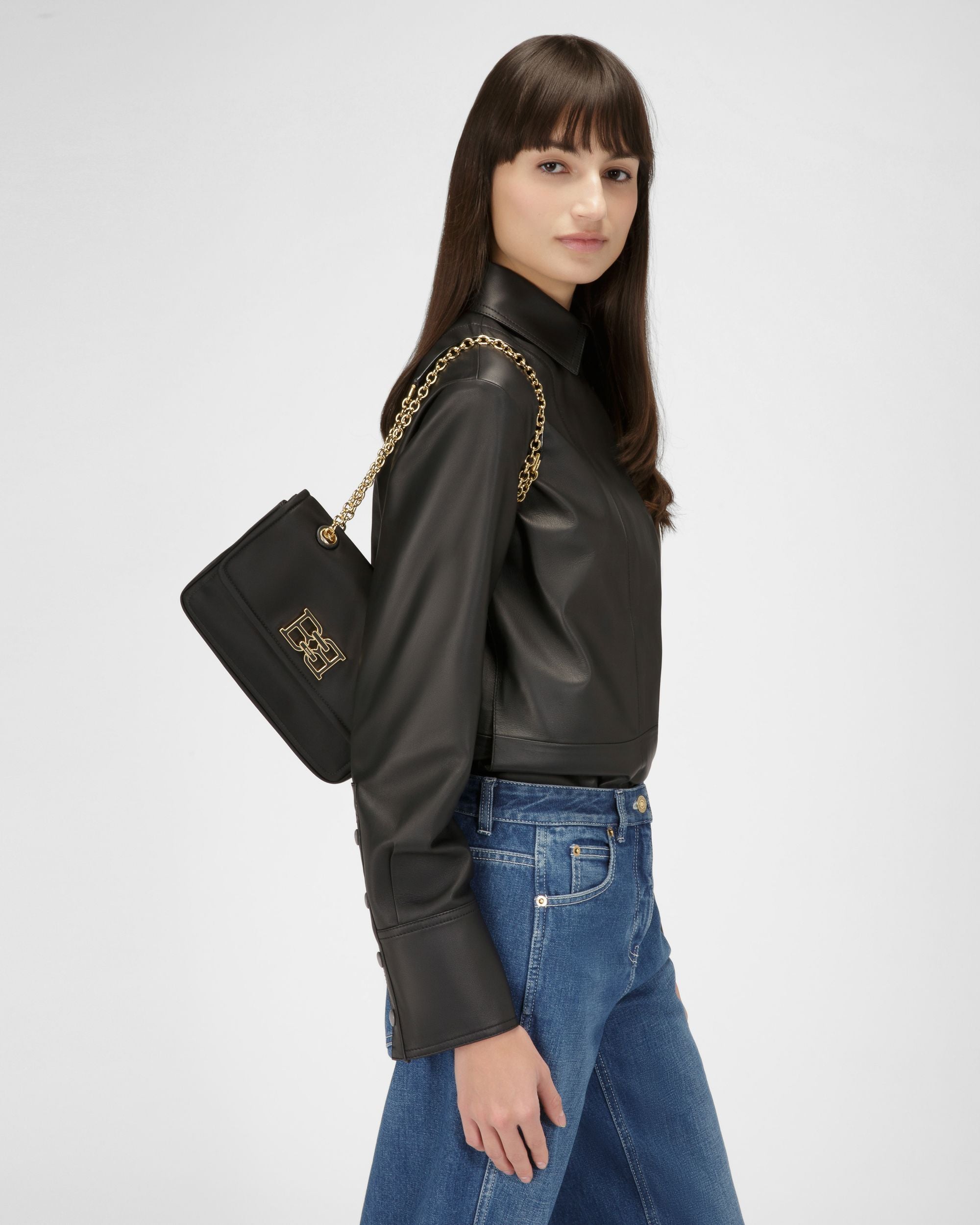 Ehrin Nylon Crossbody Bag In Black - Women's - Bally - 02