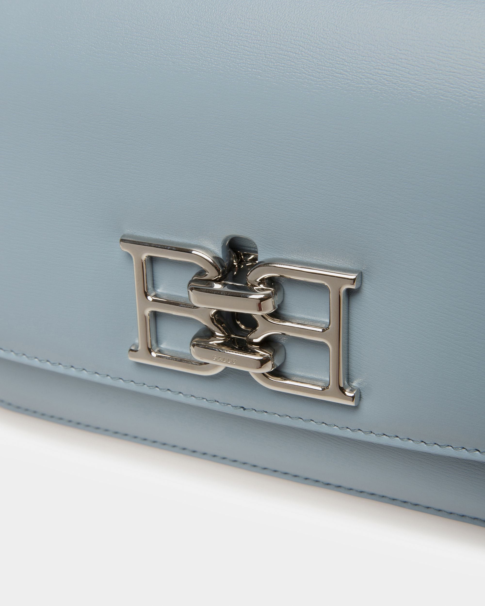 Brodye Leather Crossbody Bag In Light Blue - Women's - Bally - 04