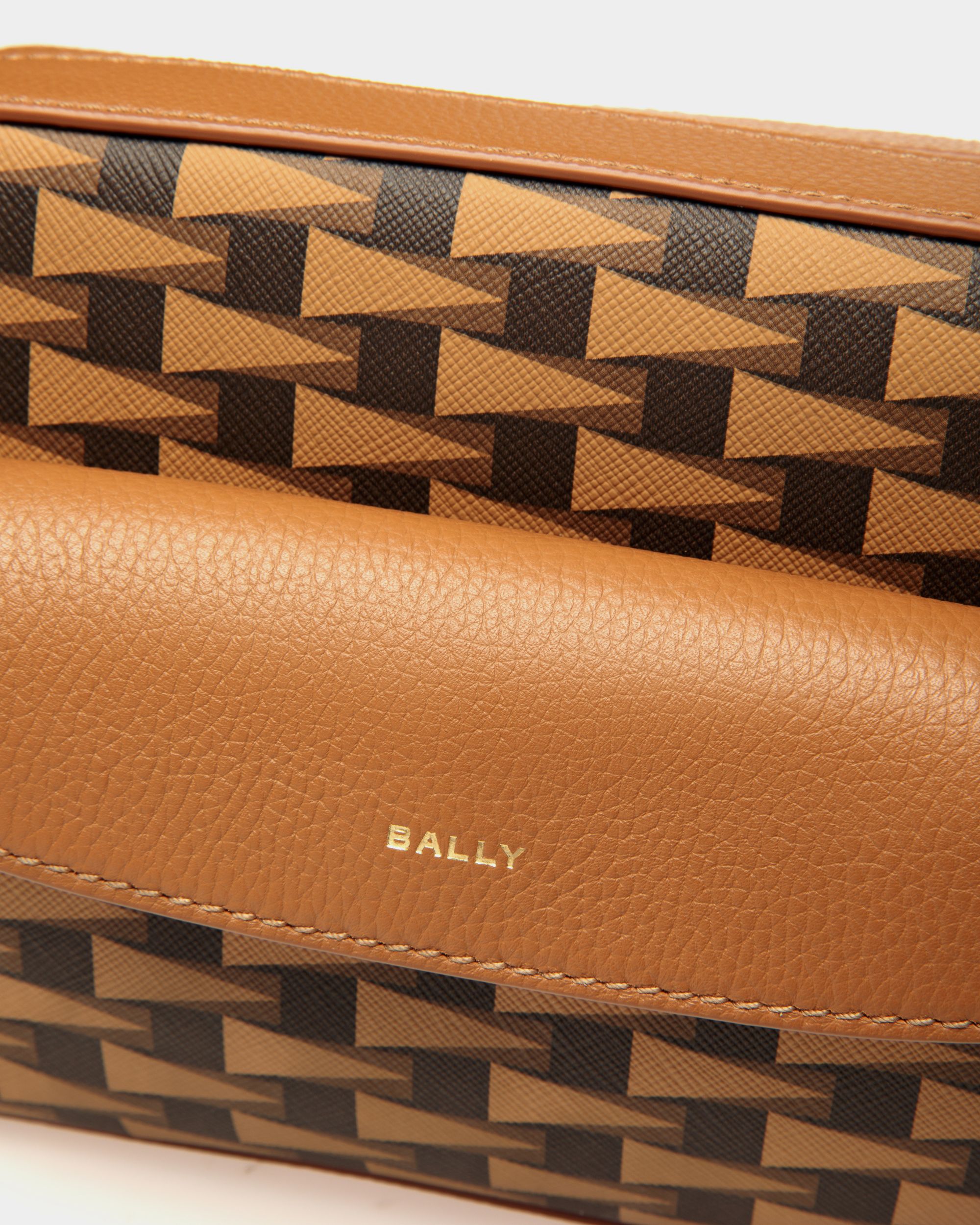 Pennant Crossbody Bag In Desert TPU - Women's - Bally - 05