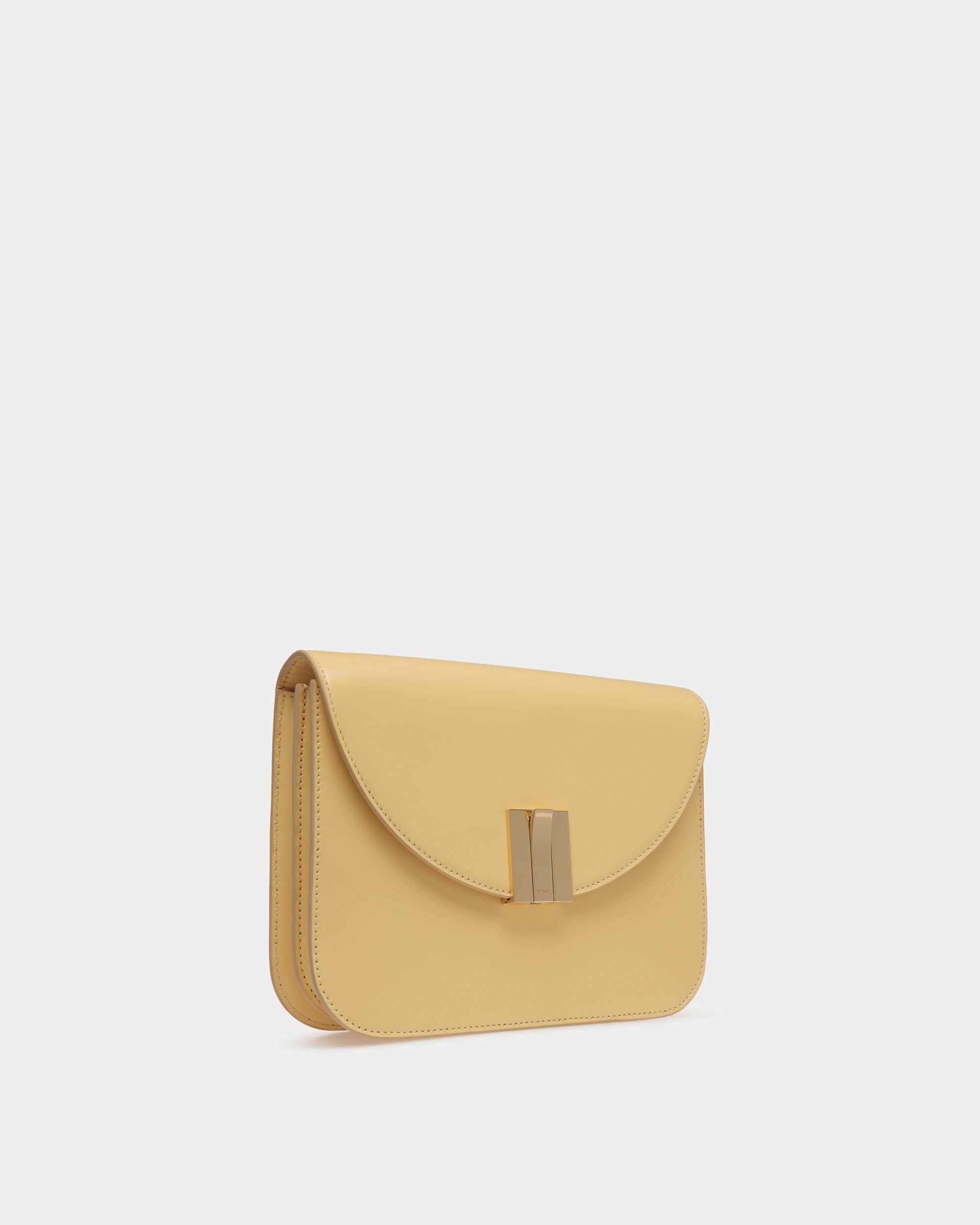 Ollam Crossbody Bag in Cream Brushed Leather - Women's - Bally - 04