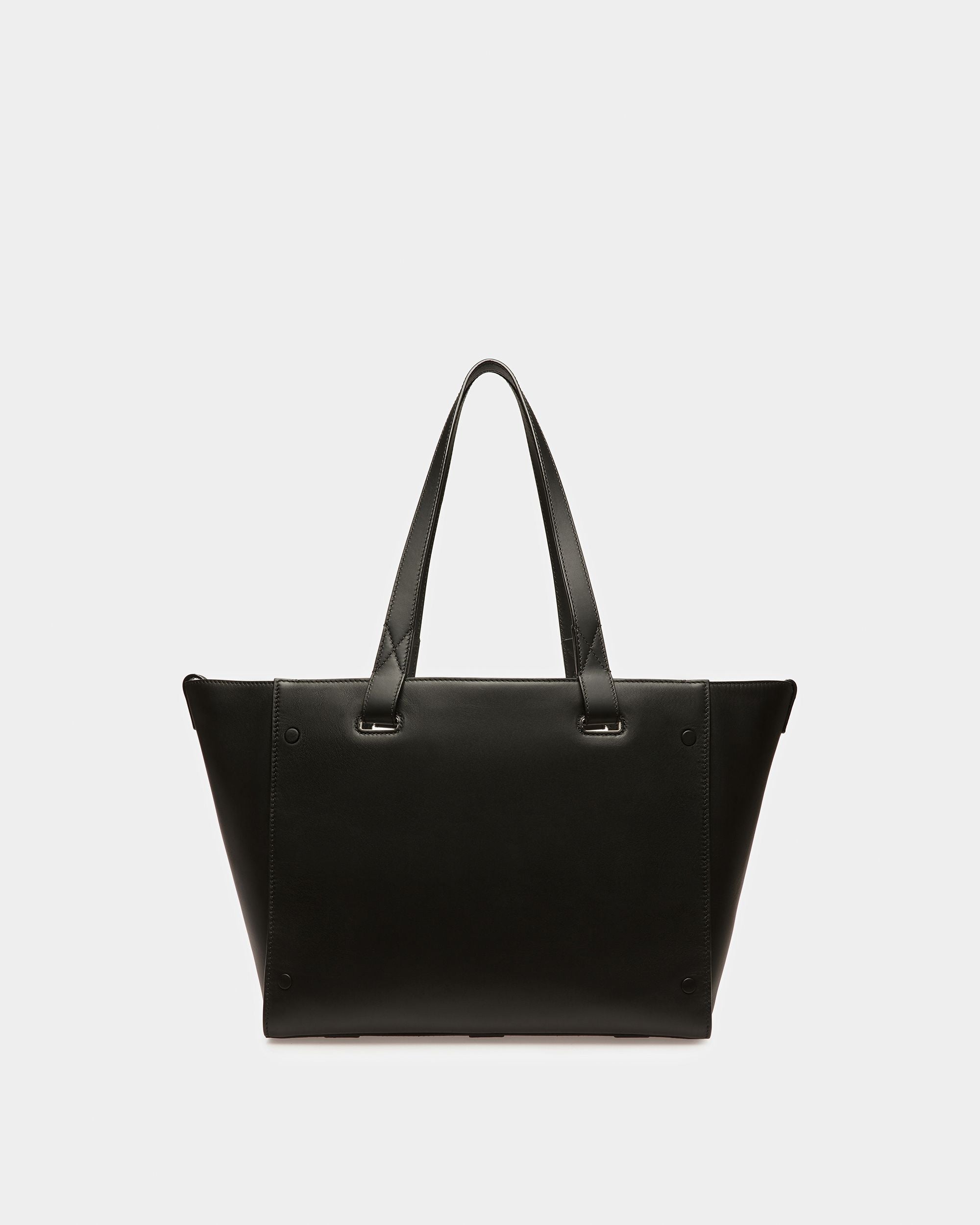 Arystea Leather Tote In Black - Women's - Bally - 03