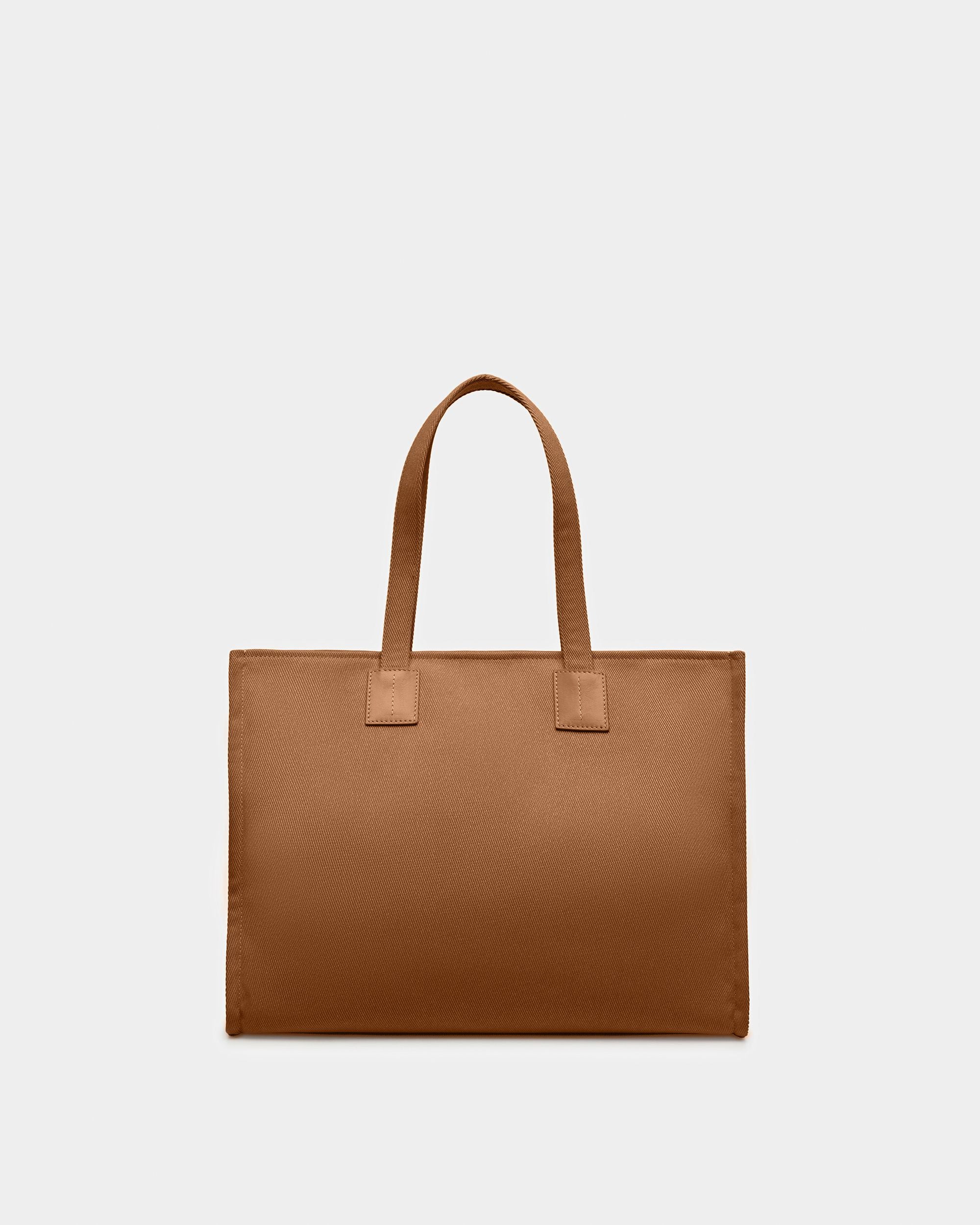 Crystalia Leather Tote In Brown - Women's - Bally - 02