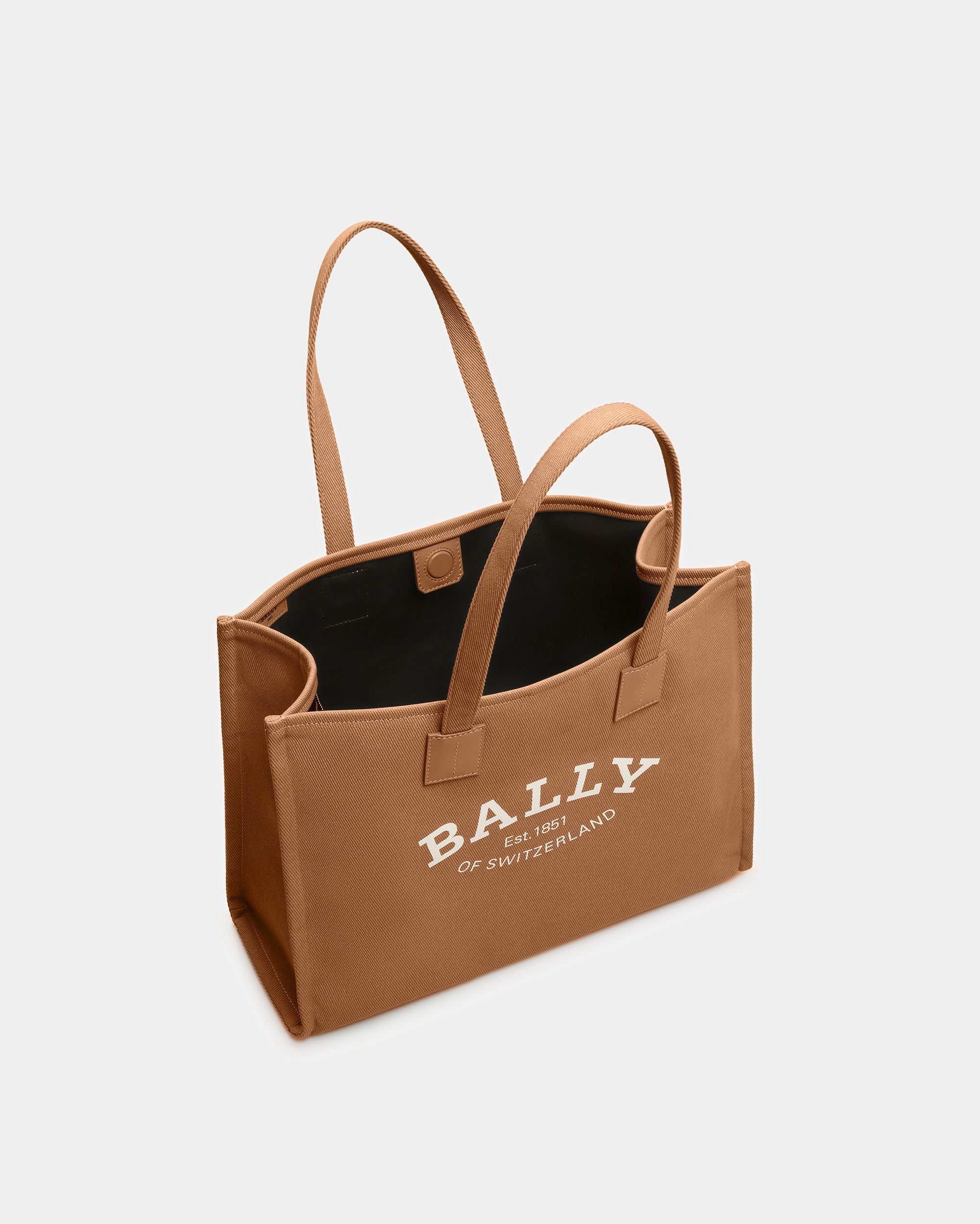 Crystalia Leather Tote In Brown - Women's - Bally - 03