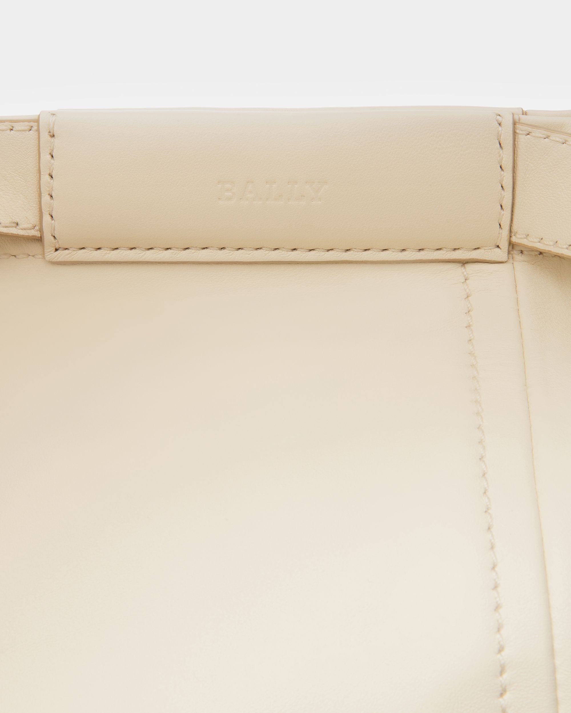 Billboard Leather Tote In Beige - Women's - Bally - 04