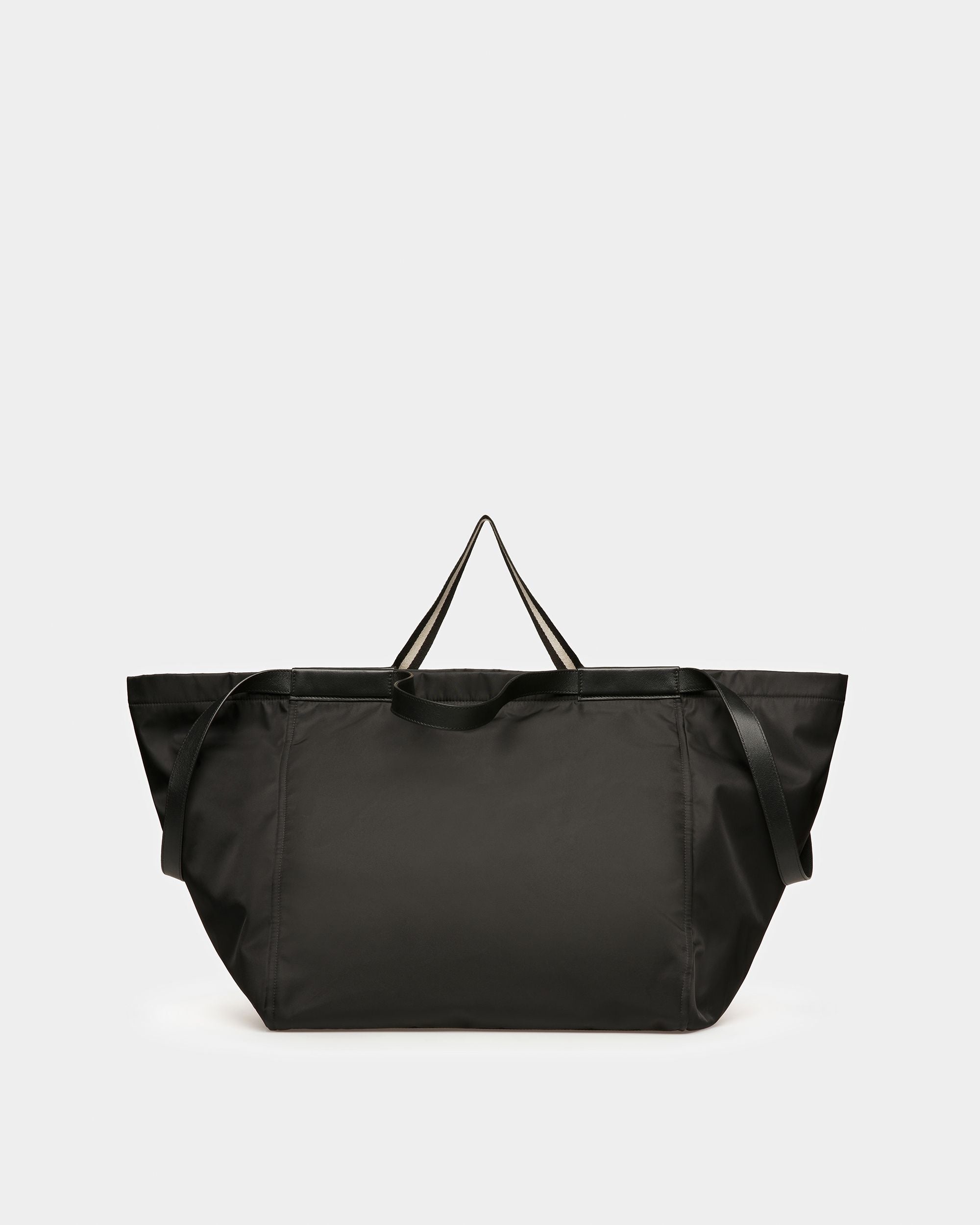 Billboard Leather Tote In Black - Women's - Bally - 04