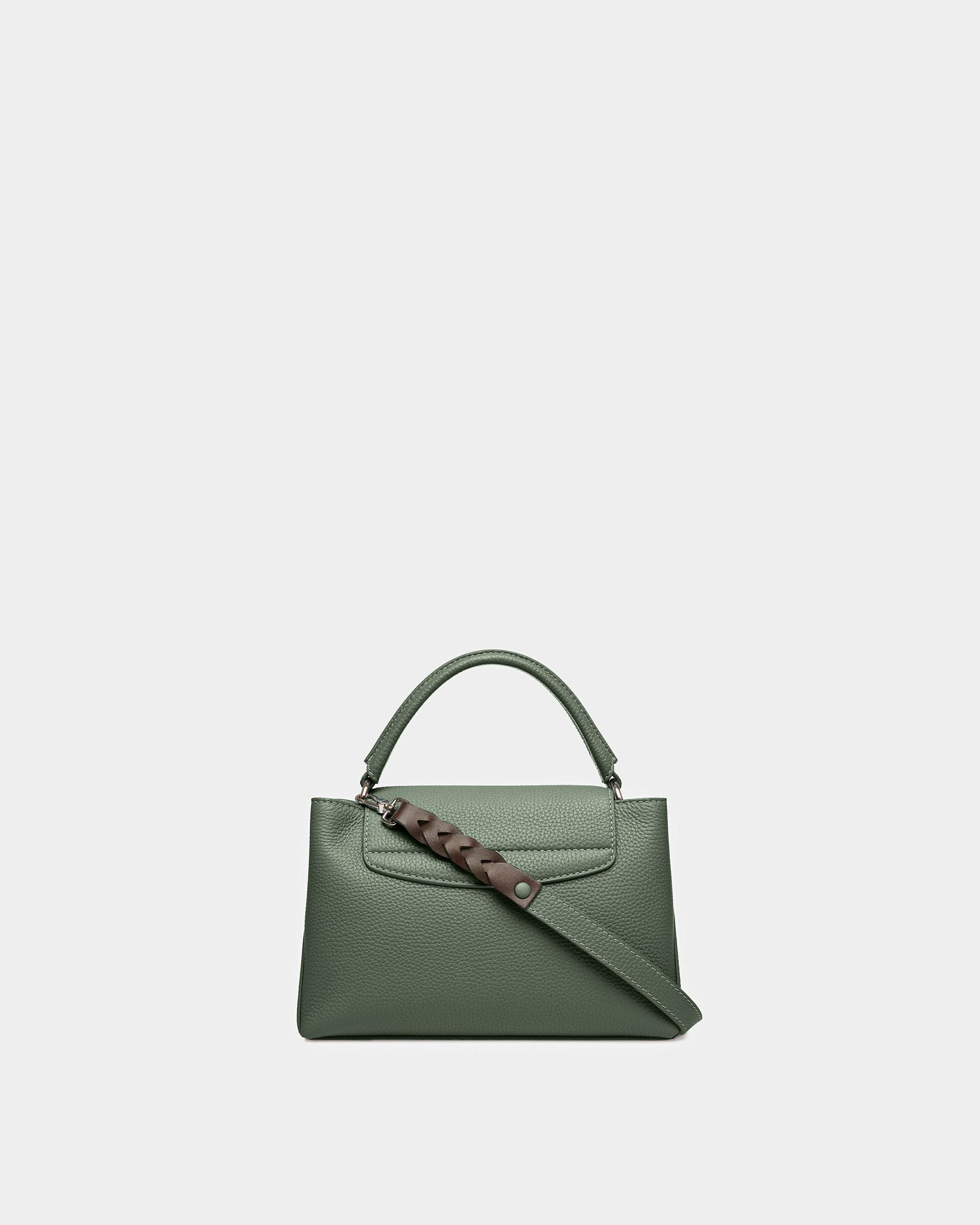 Layka Small Leather Top Handle Purse In Sage - Women's - Bally - 04