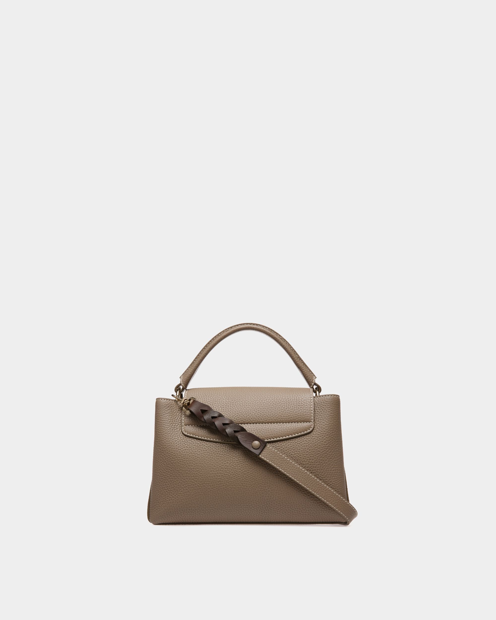 Layka Leather Top Handle Bag In Light Brown - Women's - Bally - 02