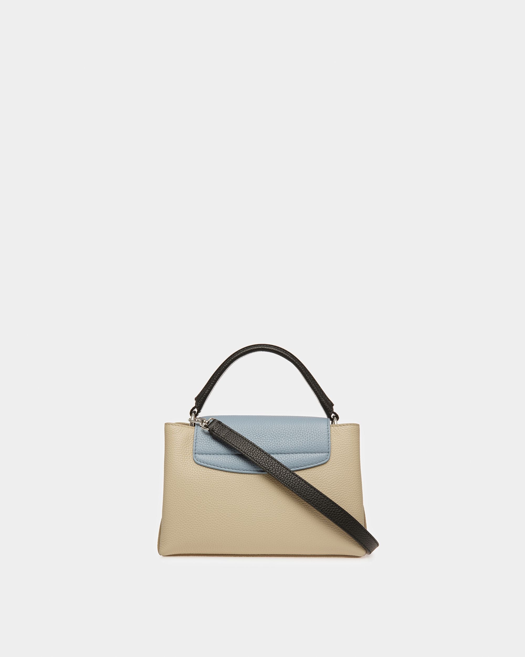 Layka S Leather Top Handle Bag In Beige - Women's - Bally - 02