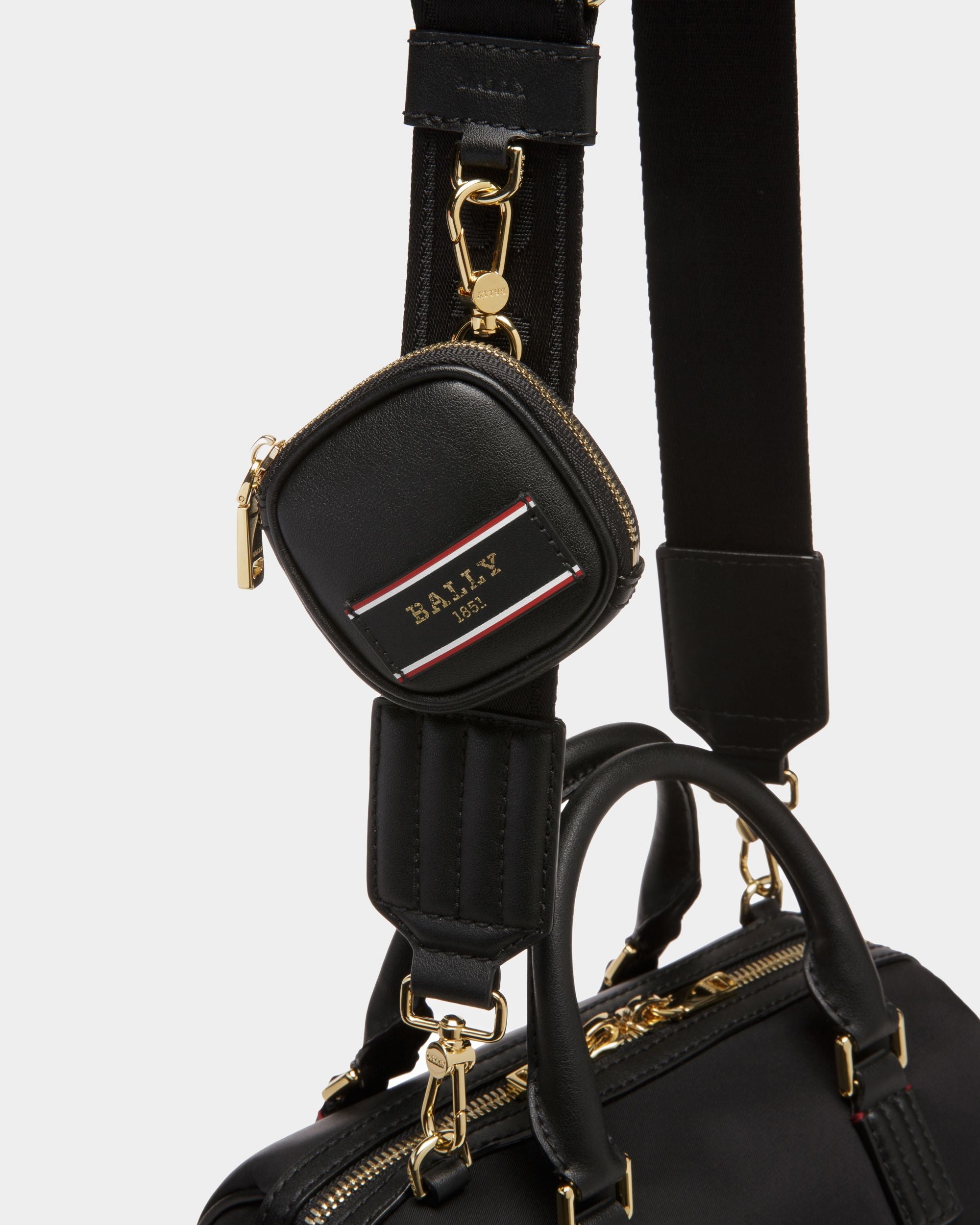 Evin Recycled Nylon Minibag In Black - Women's - Bally - 04