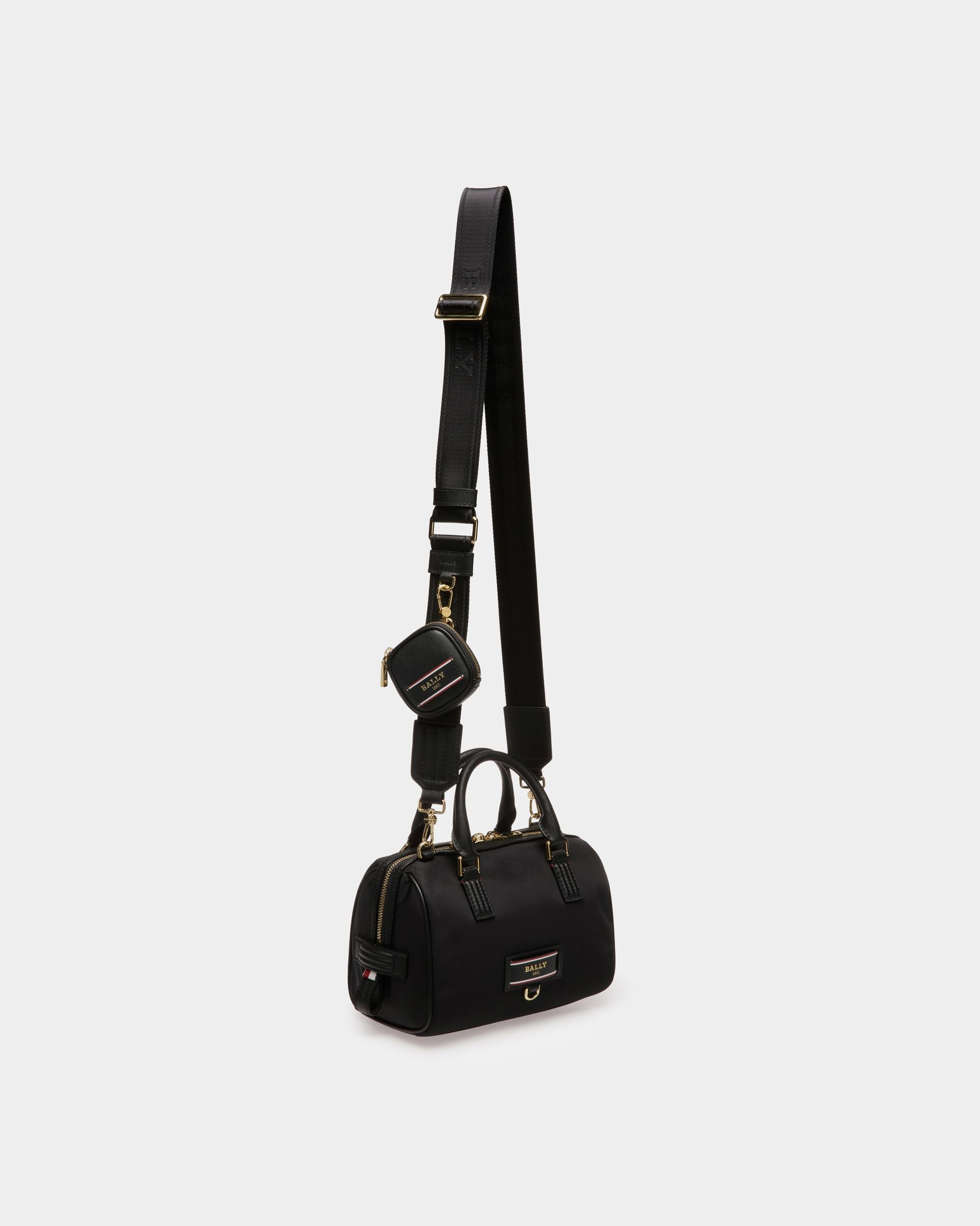 Evin Recycled Nylon Minibag In Black - Women's - Bally - 05