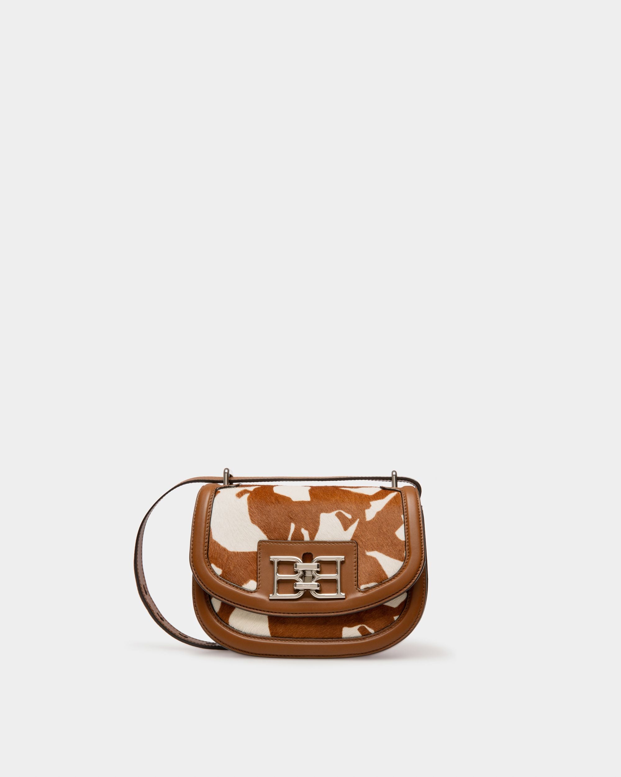 Baily Leather Minibag In White & Brown - Women's - Bally - 01