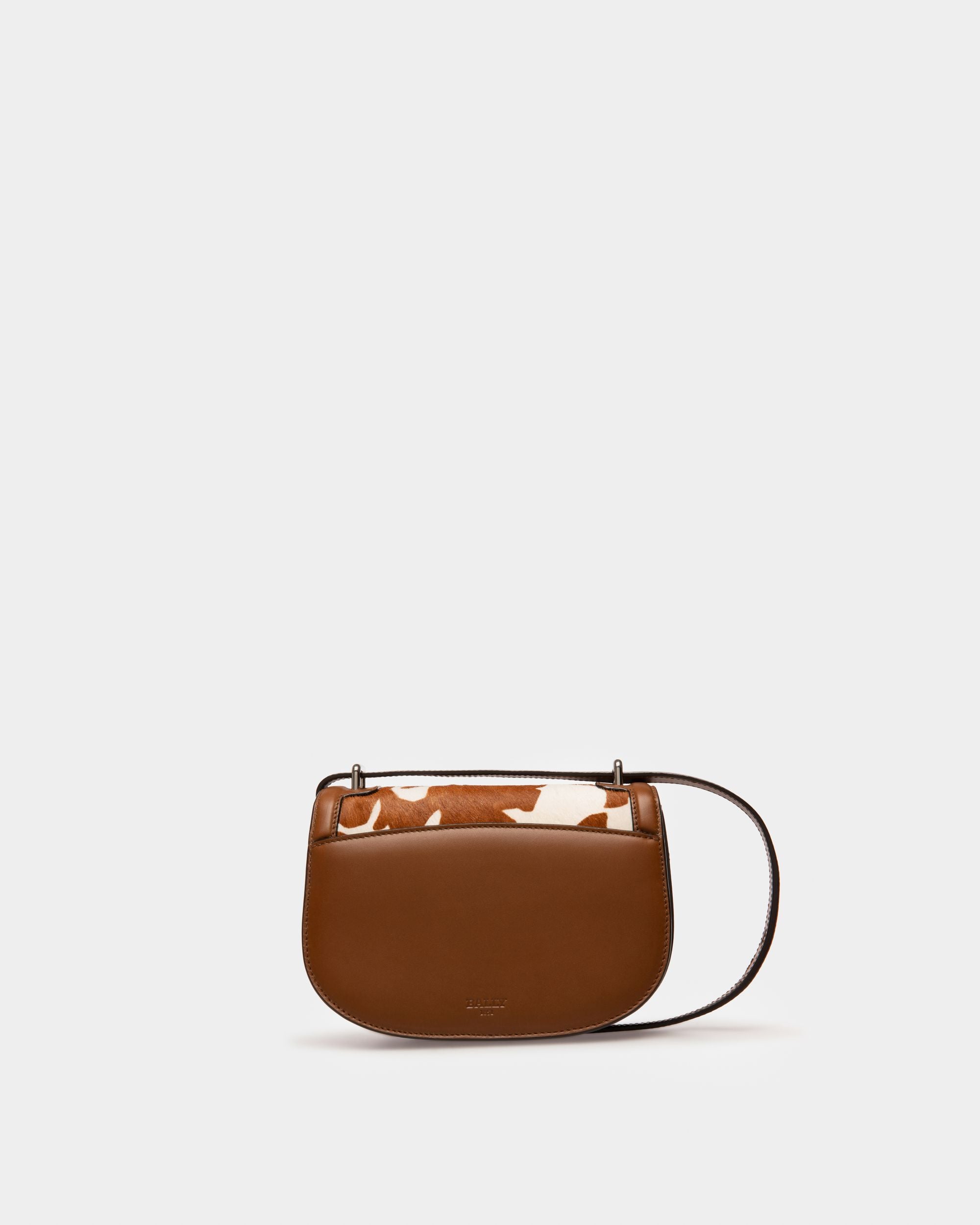 Baily Leather Minibag In White & Brown - Women's - Bally - 03