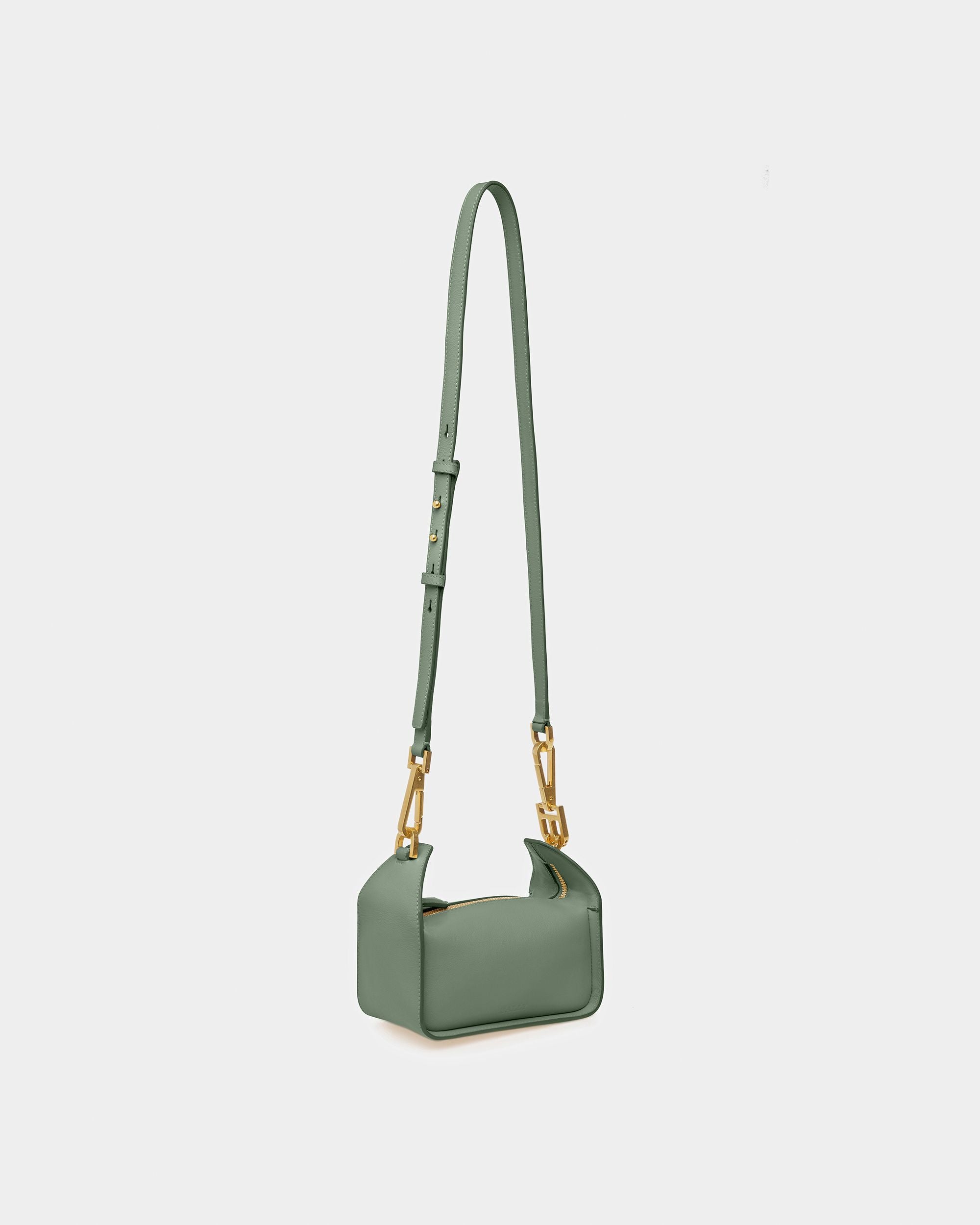 B-Hook XS Leather Minibag In Sage - Women's - Bally - 08