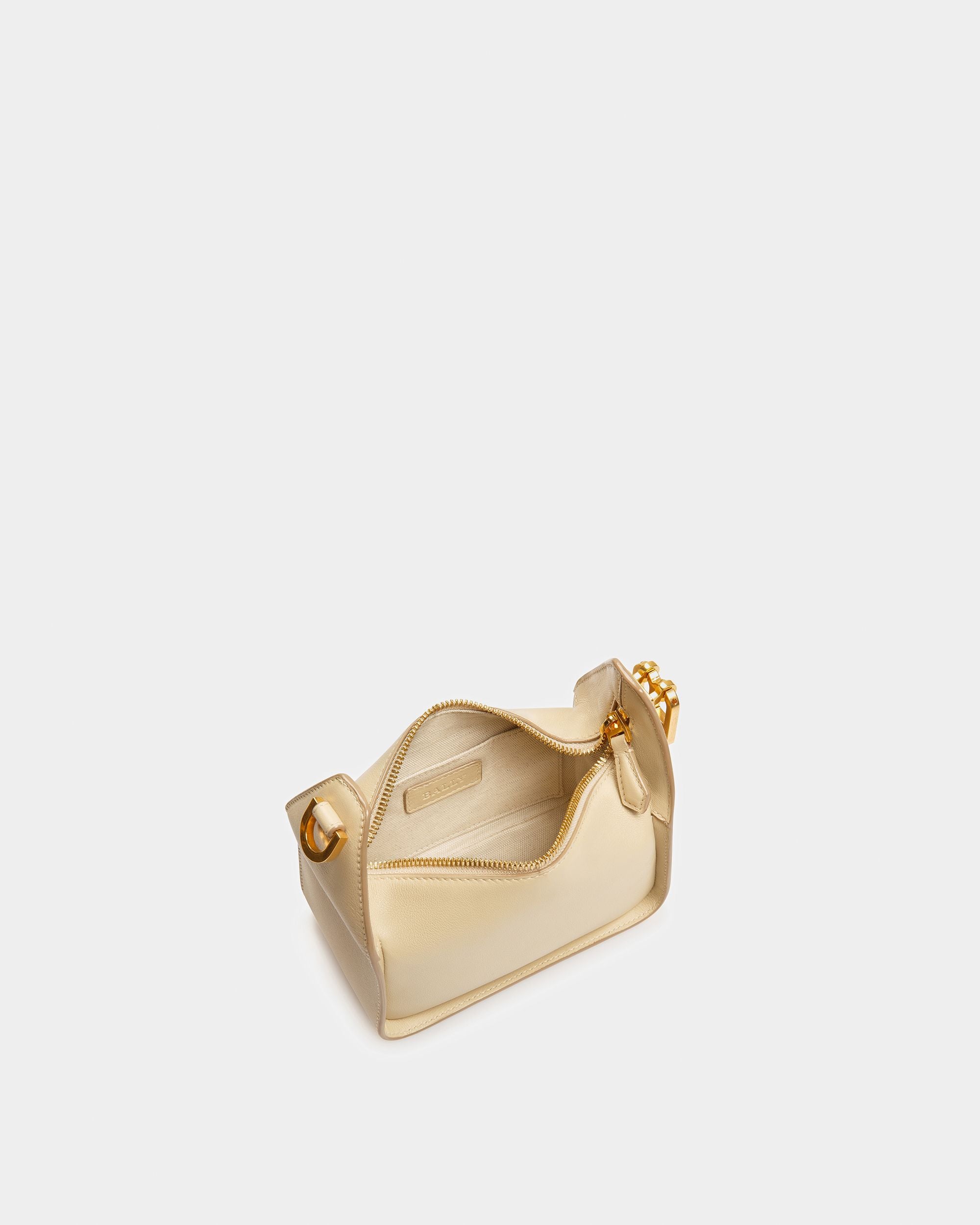 B-Hook XS Leather Minibag In Fossil - Women's - Bally - 03