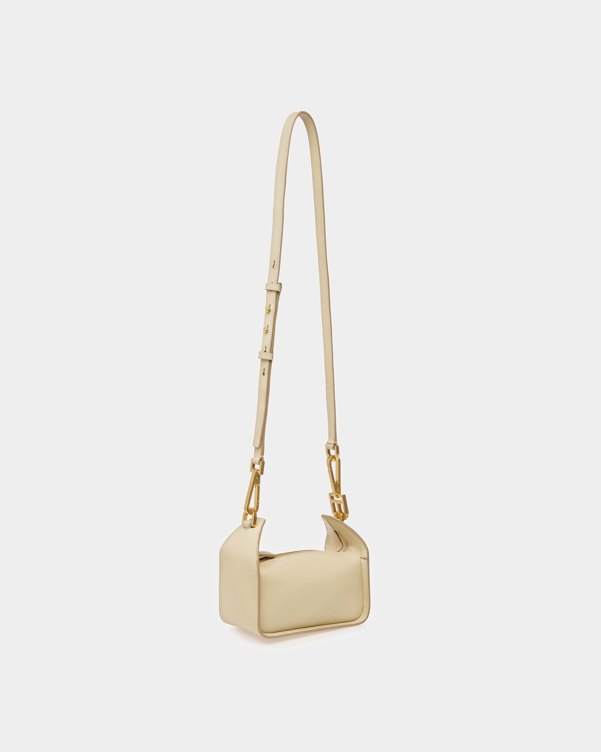 B-Hook XS Leather Minibag In Fossil - Women's - Bally - 08
