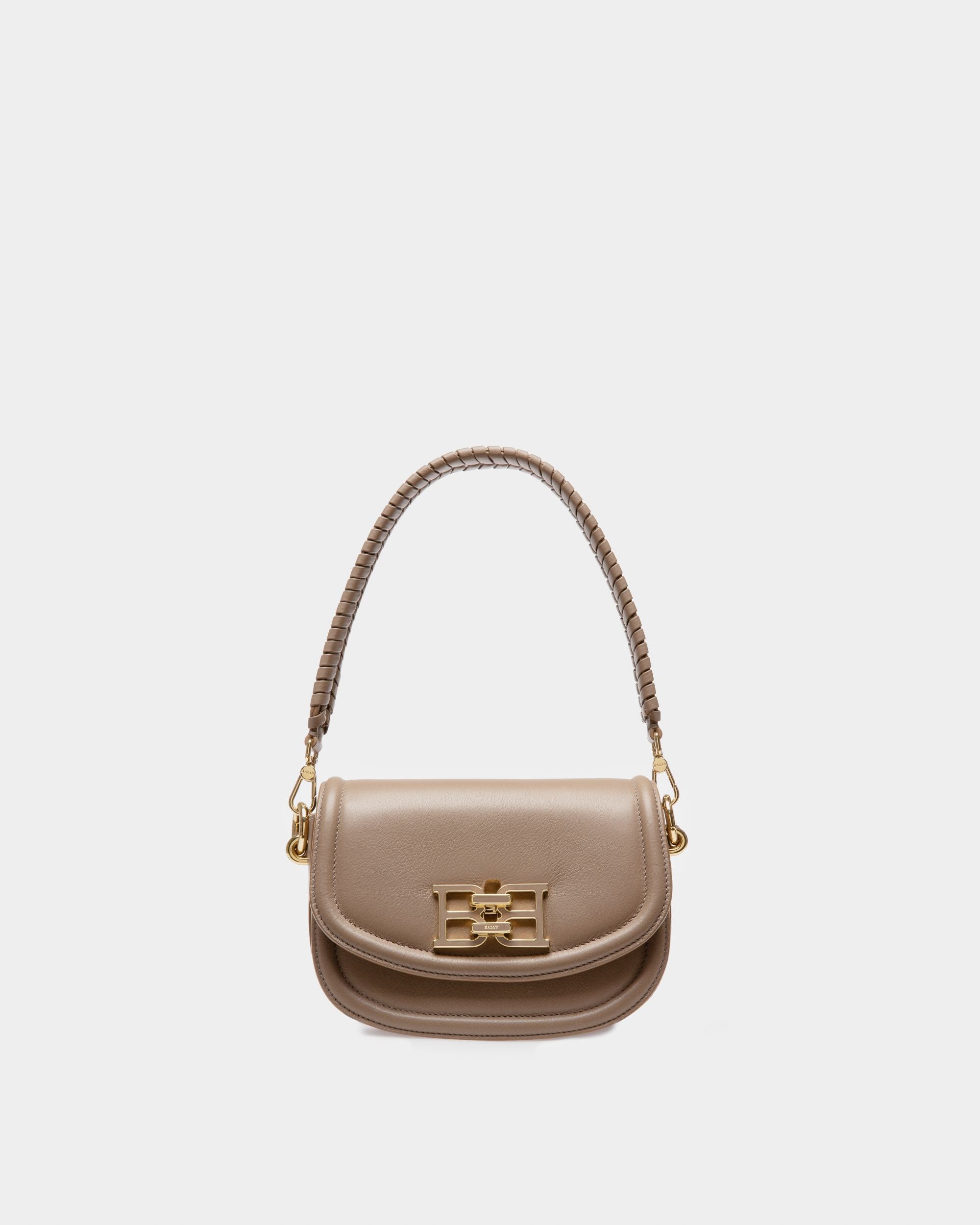 Baily Leather Minibag In Taupe - Women's - Bally - 01