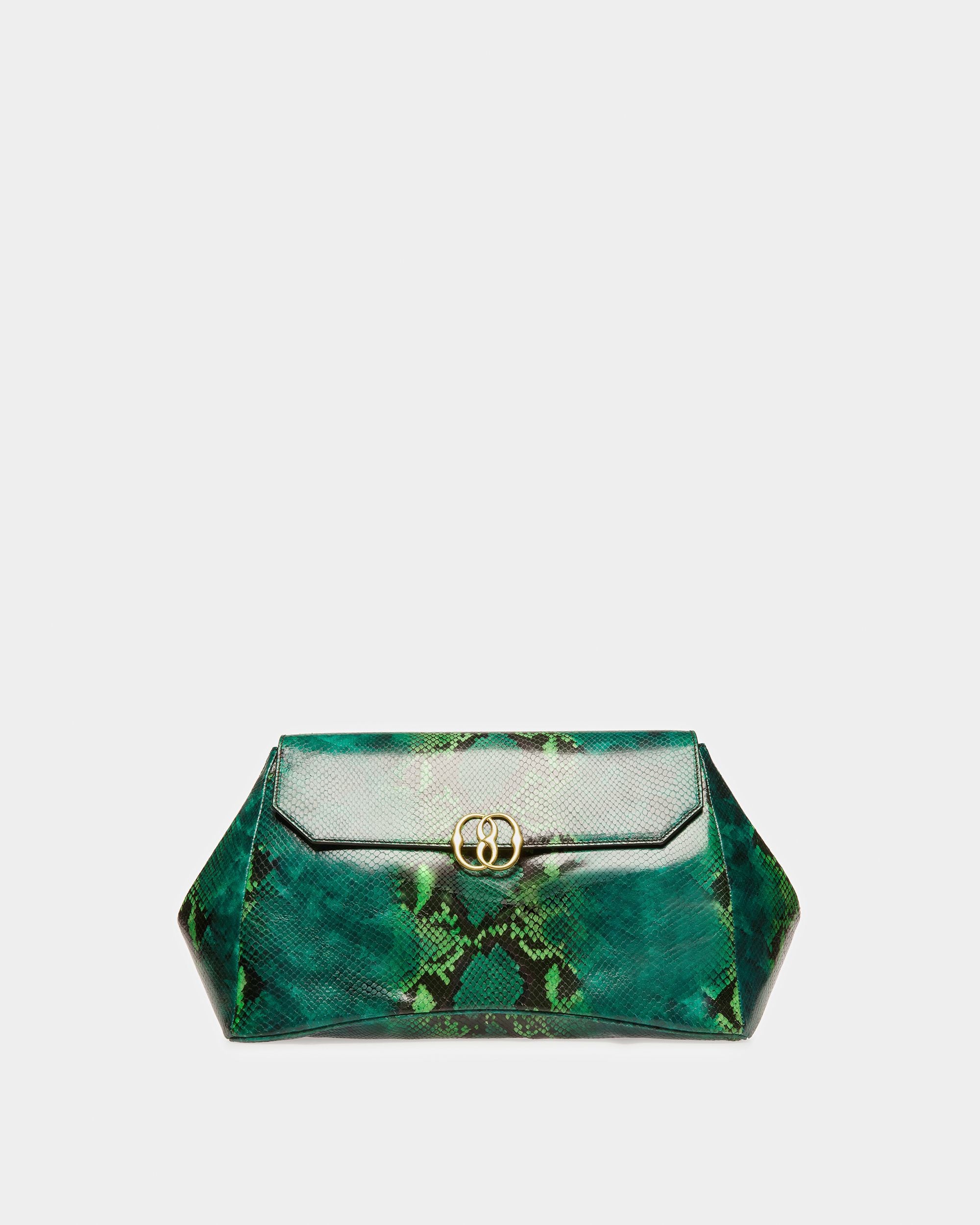 Emblem Maxi Clutch In Python Print - Women's - Bally - 01