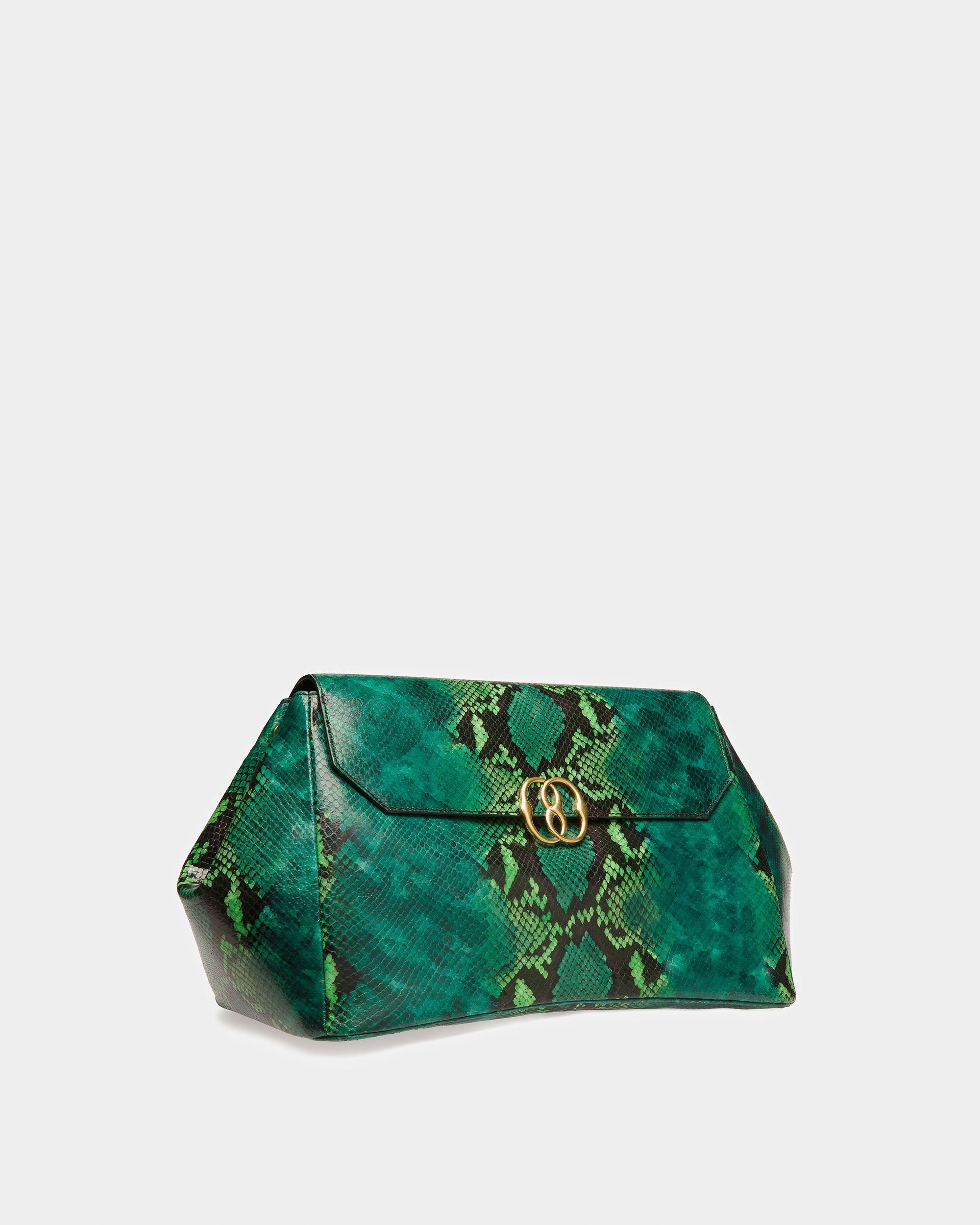 Emblem Maxi Clutch In Python Print - Women's - Bally - 04