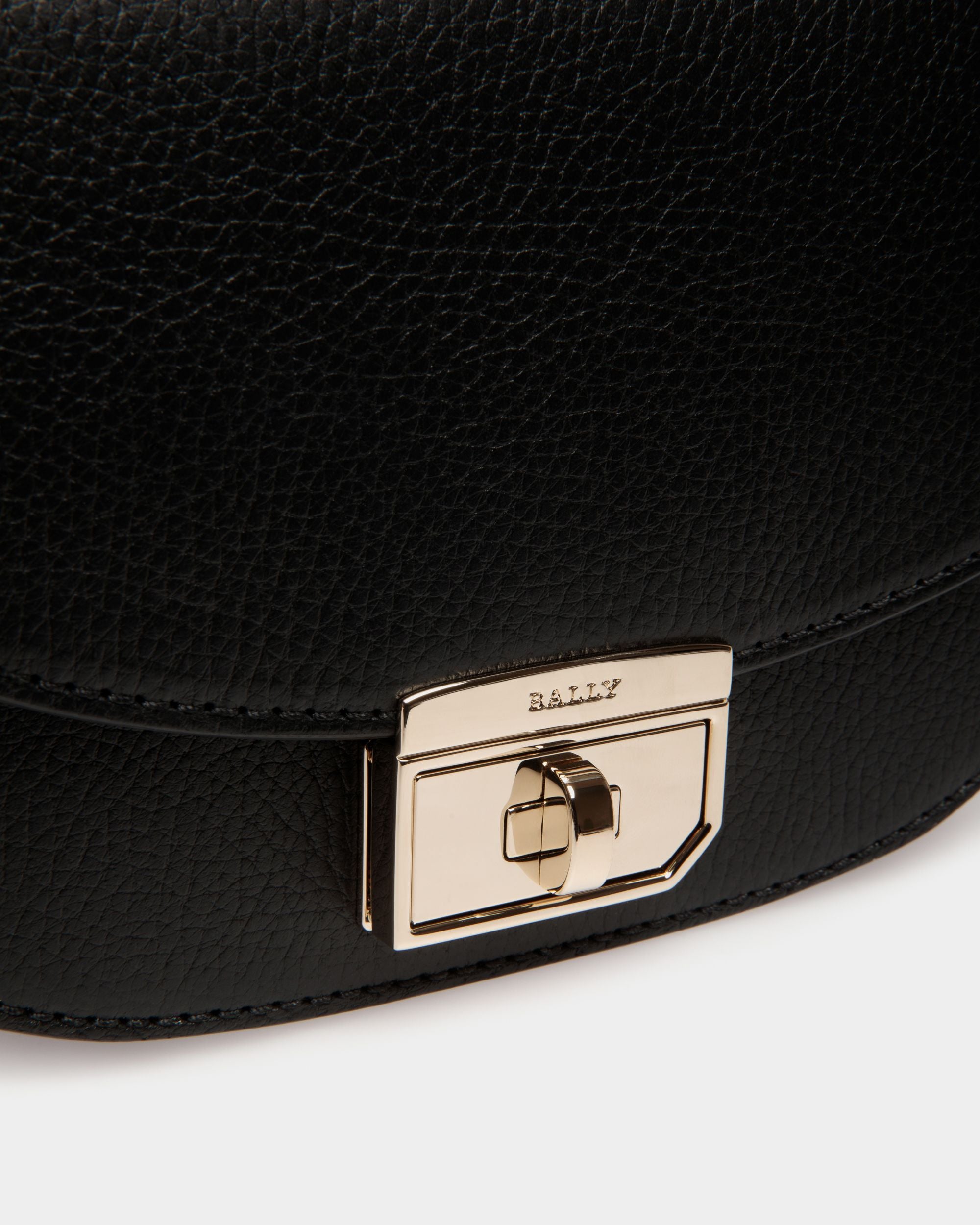 Minibag In Black  Leather - Women's - Bally - 05