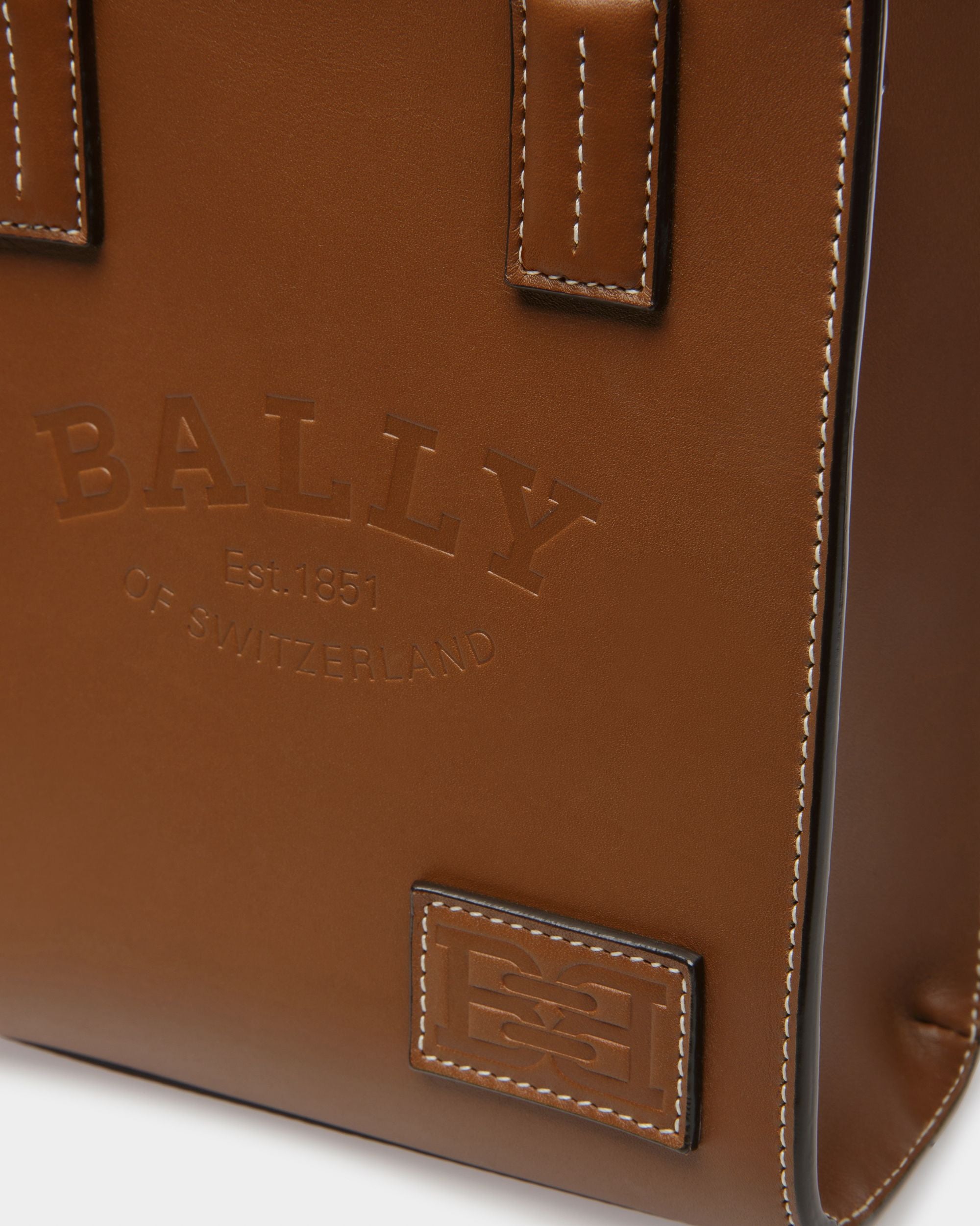 Crystalia Xs Leather Minibag In Brown - Women's - Bally - 05